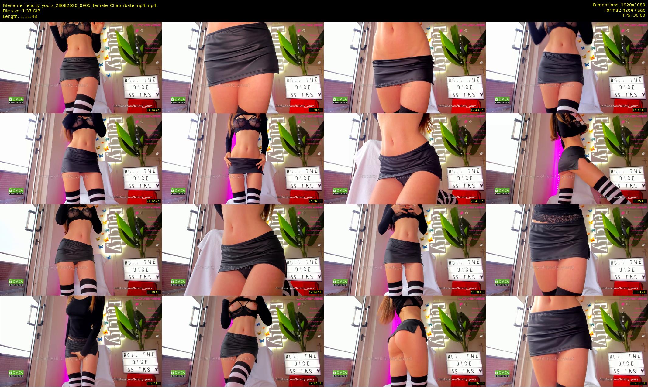 felicity_yours — 72 minute Chaturbate female cam show recording, 1080p, Aug 28, 2020