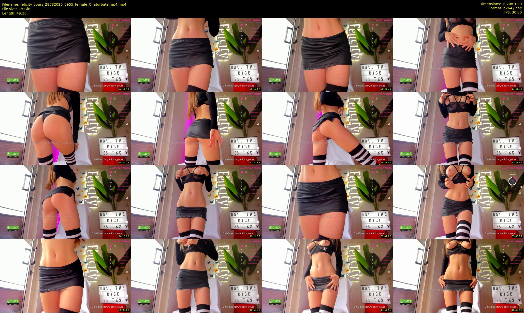 felicity_yours — 50 minute Chaturbate female cam show recording, 1080p, Aug 28, 2020