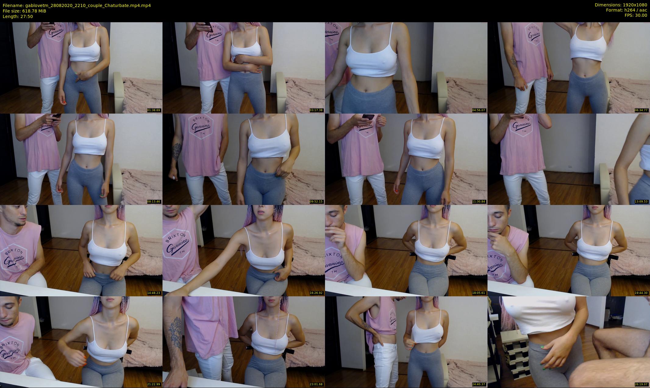 gablovetm — 28 minute Chaturbate couple cam show recording, 1080p, Aug 28, 2020