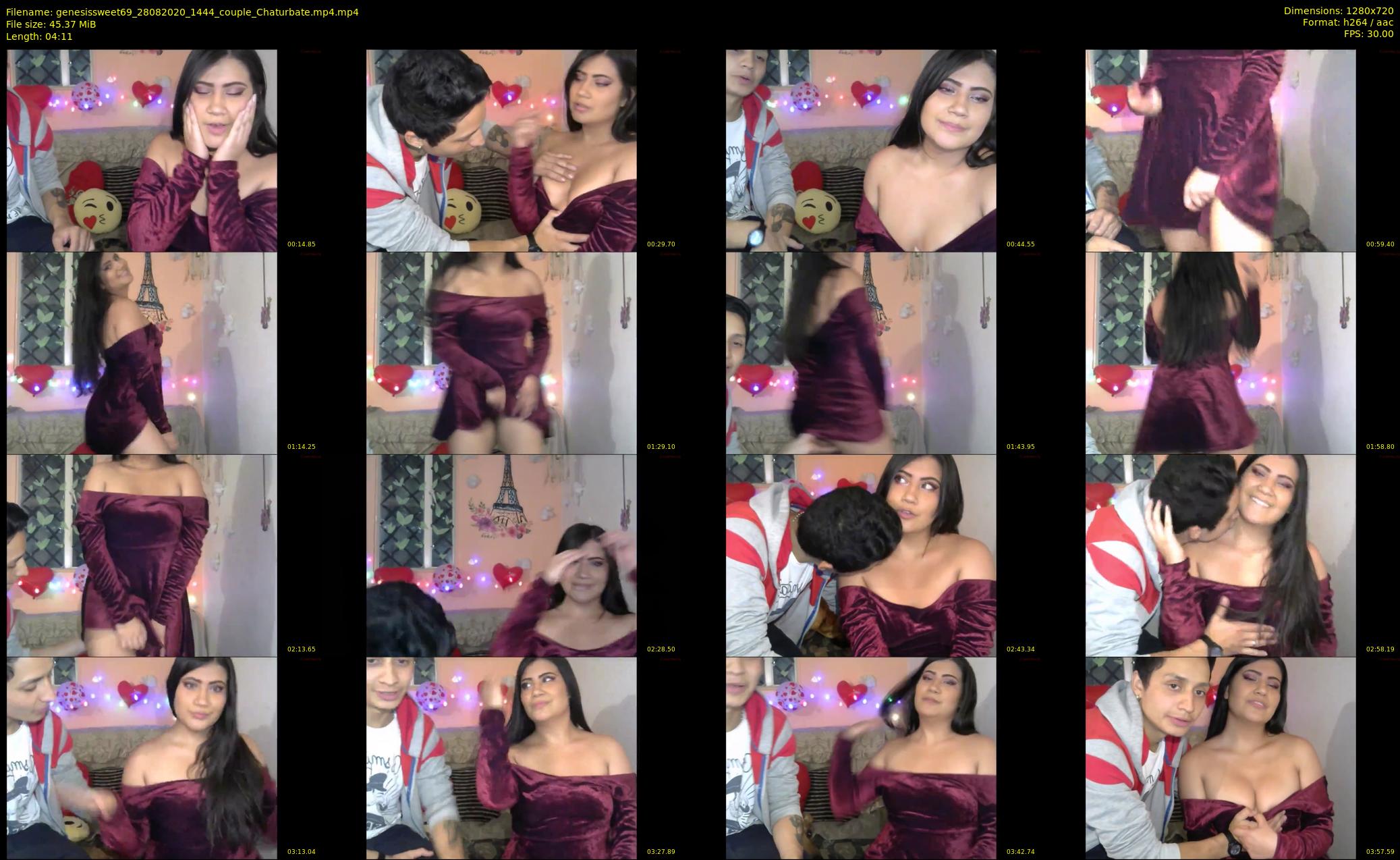 genesissweet69 — 5 minute Chaturbate couple cam show recording, 720p, Aug 28, 2020