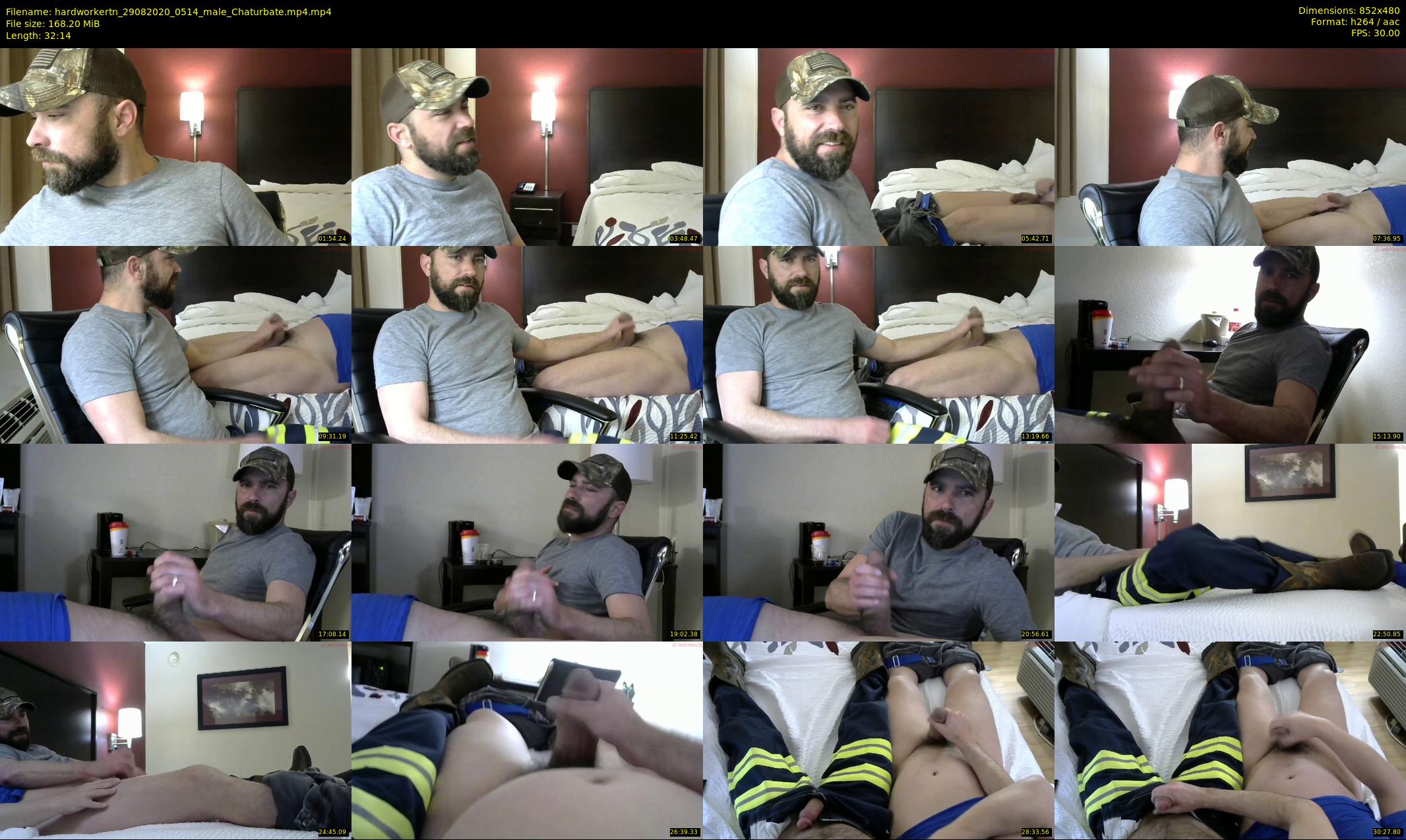 hardworkertn — 33 minute Chaturbate male cam show recording, 480p, Aug 29, 2020