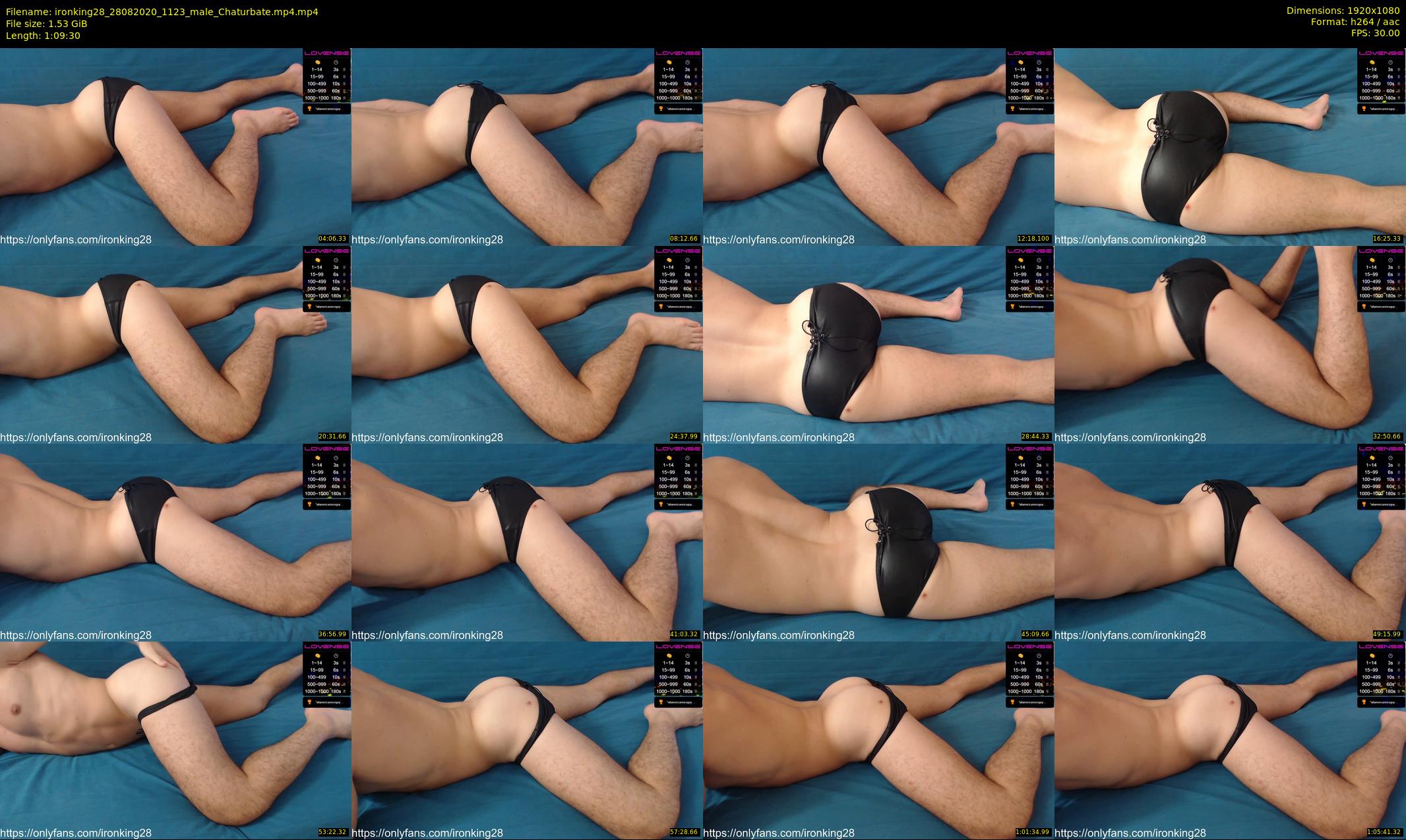 ironking28 — 70 minute Chaturbate male cam show recording, 1080p, Aug 28, 2020