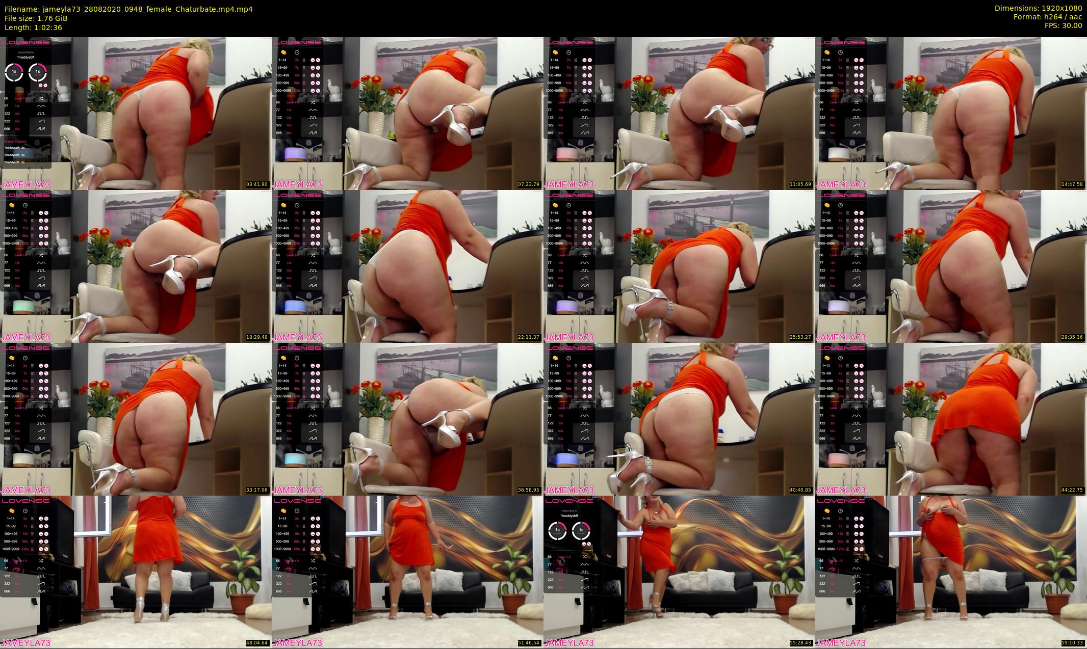 jameyla73 — 63 minute Chaturbate female cam show recording, 1080p, Aug 28, 2020