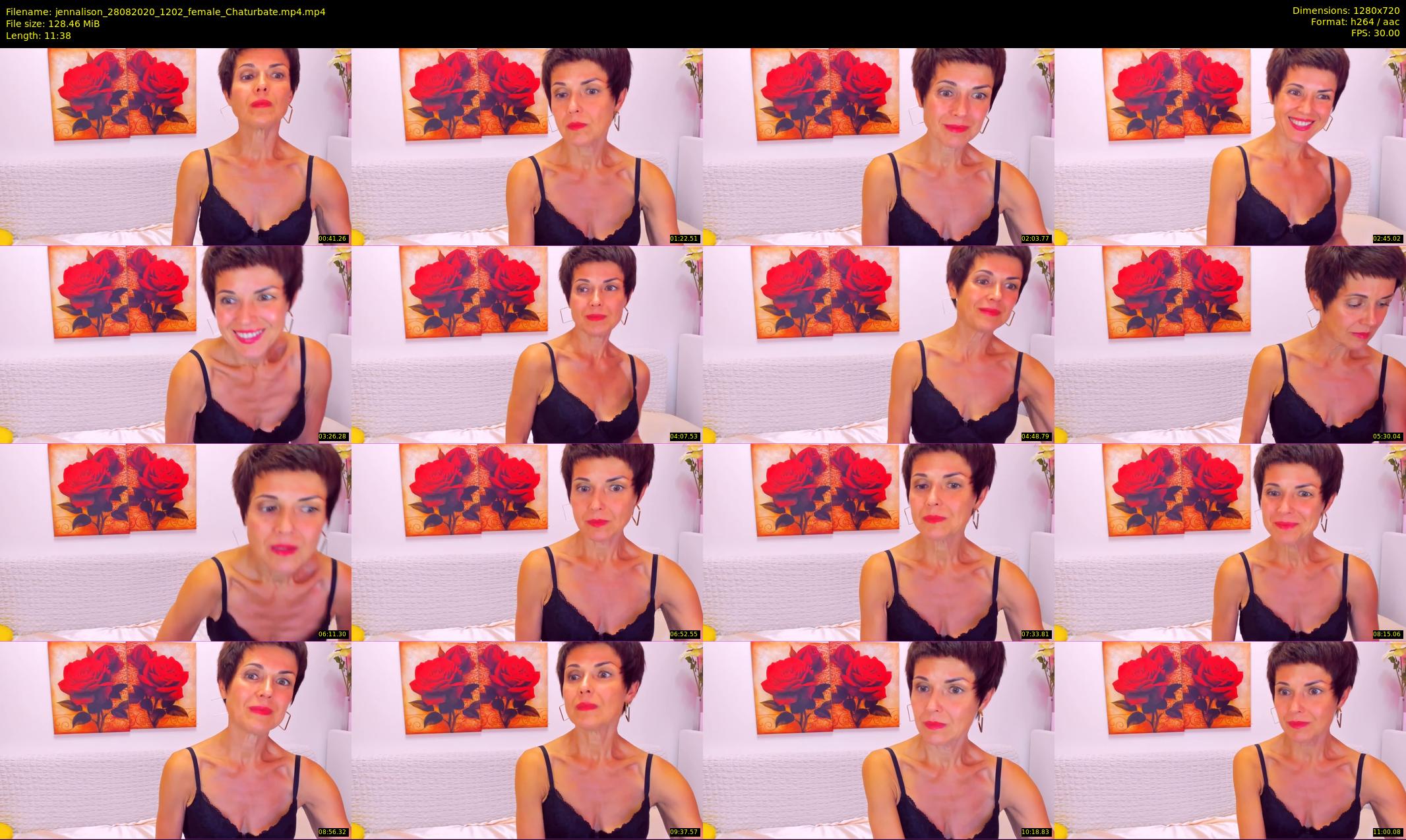 jennalison — 12 minute Chaturbate female cam show recording, 720p, Aug 28, 2020
