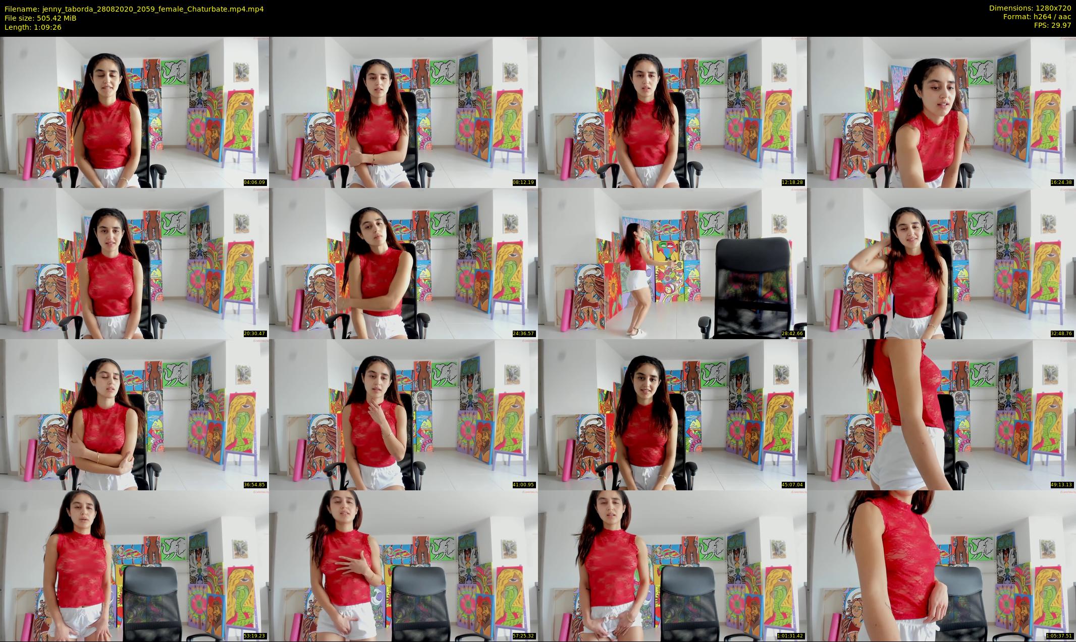 jenny_taborda — 70 minute Chaturbate female cam show recording, 720p, Aug 28, 2020