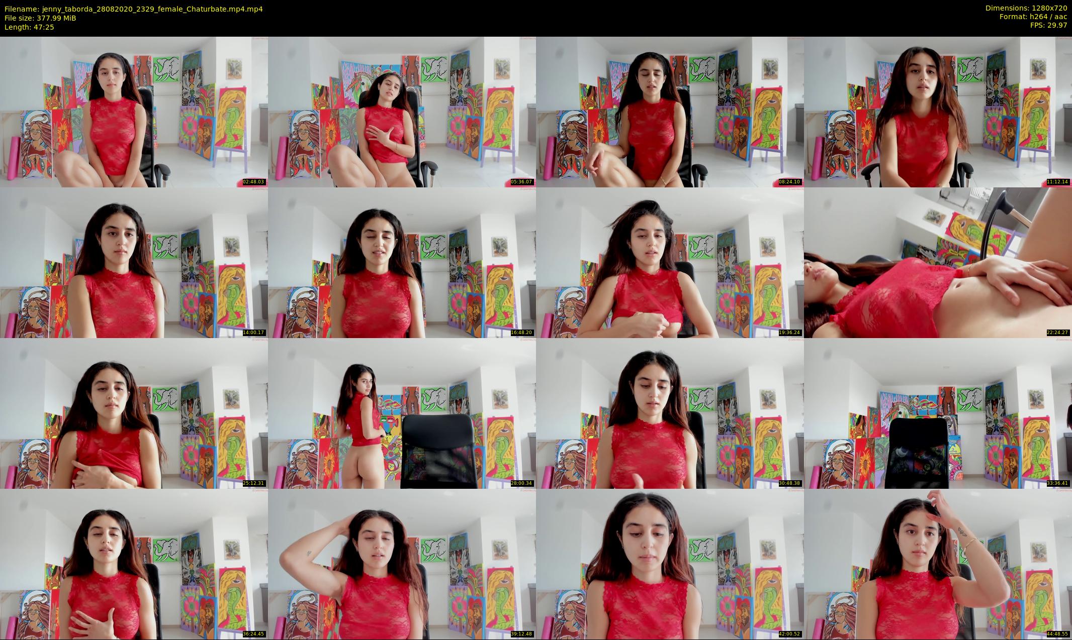 jenny_taborda — 48 minute Chaturbate female cam show recording, 720p, Aug 28, 2020