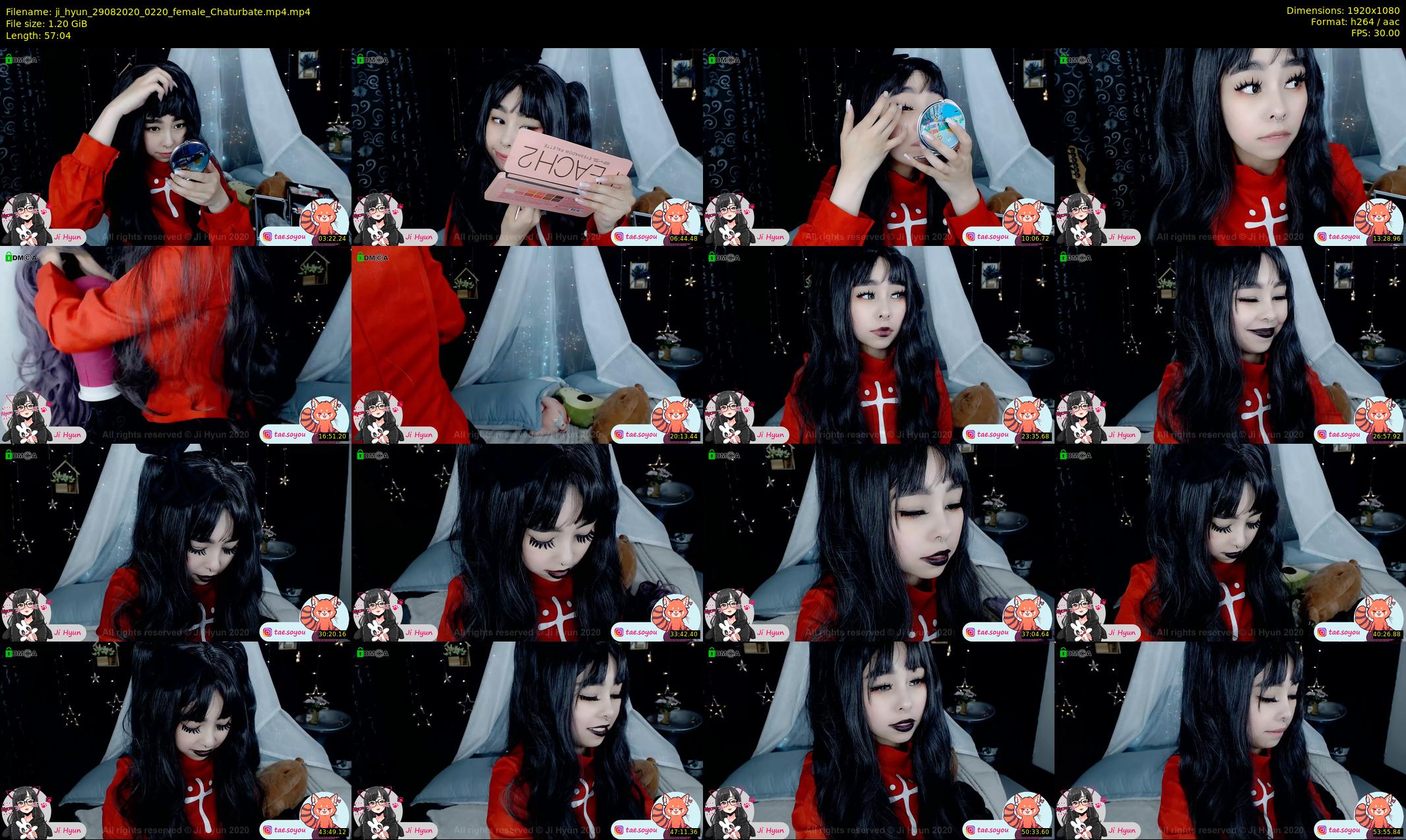 ji_hyun — 58 minute Chaturbate female cam show recording, 1080p, Aug 29, 2020