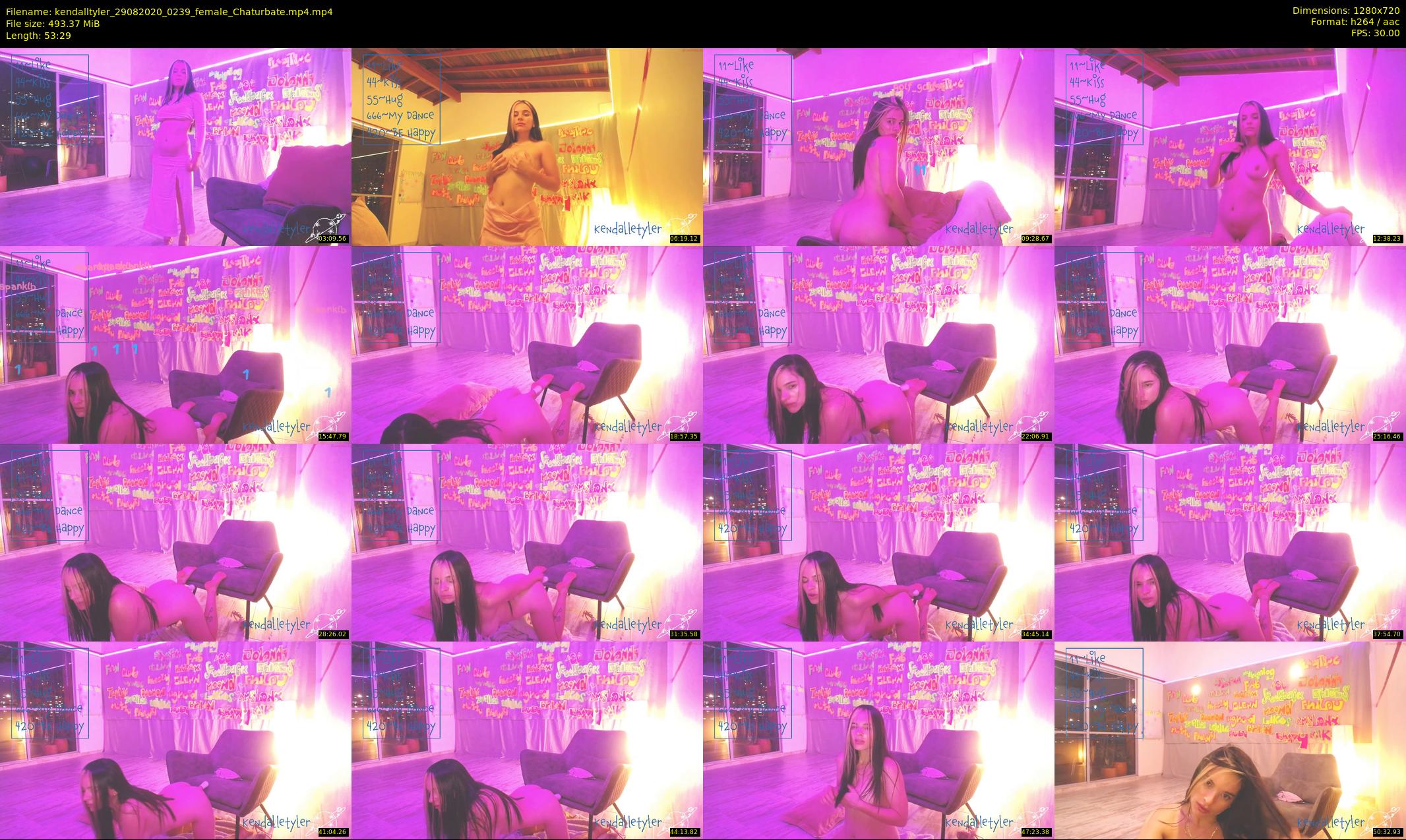 kendalltyler — 54 minute Chaturbate female cam show recording, 720p, Aug 29, 2020