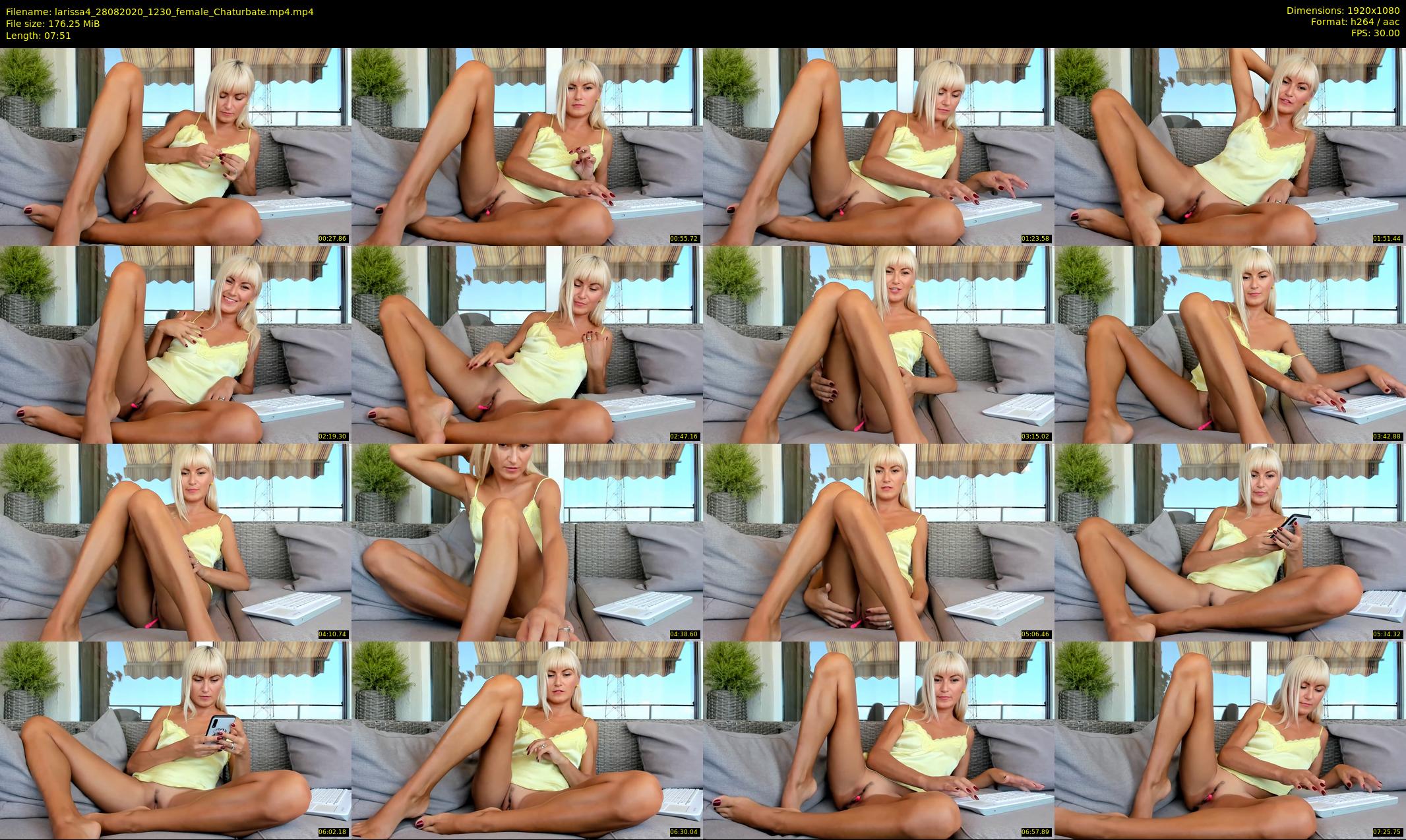 larissa4 — 8 minute Chaturbate female cam show recording, 1080p, Aug 28, 2020