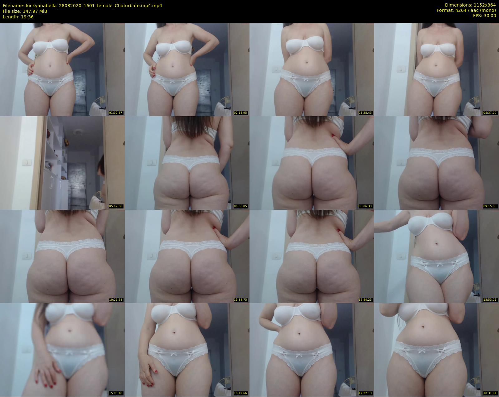 luckyanabella — 20 minute Chaturbate female cam show recording, 720p, Aug 28, 2020