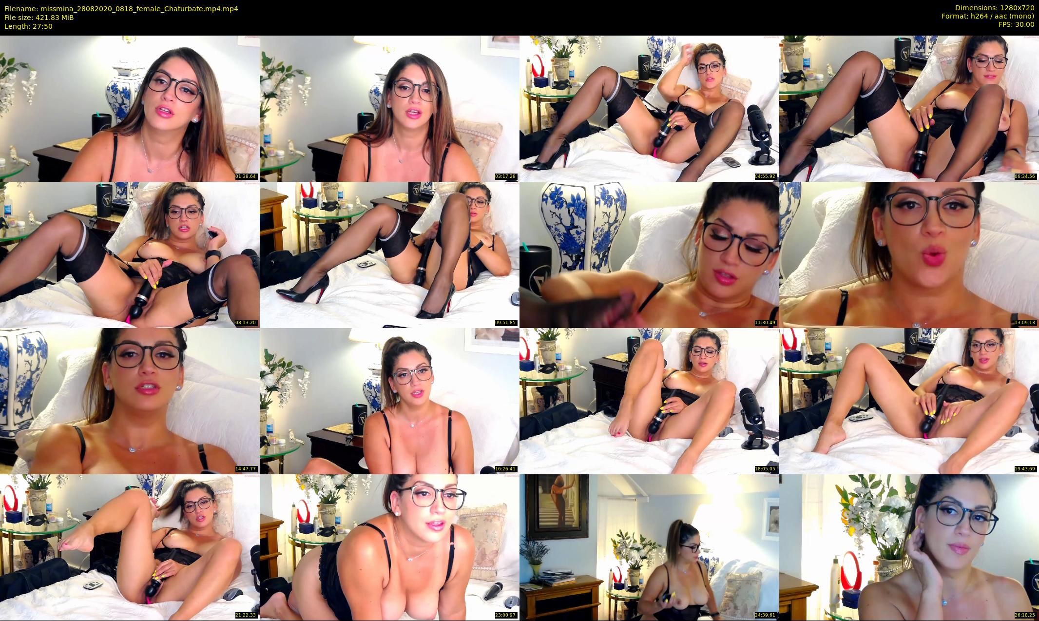 missmina — 28 minute Chaturbate female cam show recording, 720p, Aug 28, 2020