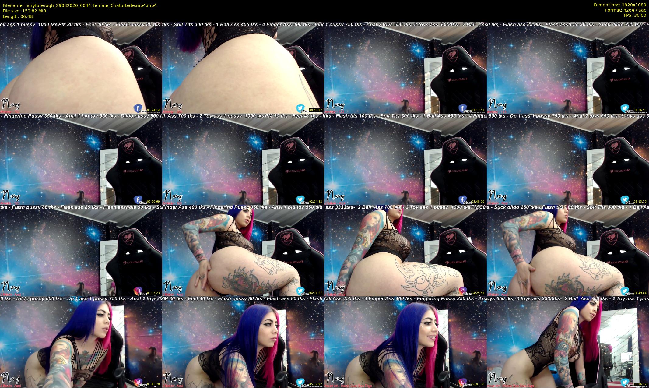nuryforerogh — 7 minute Chaturbate female cam show recording, 1080p, Aug 29, 2020