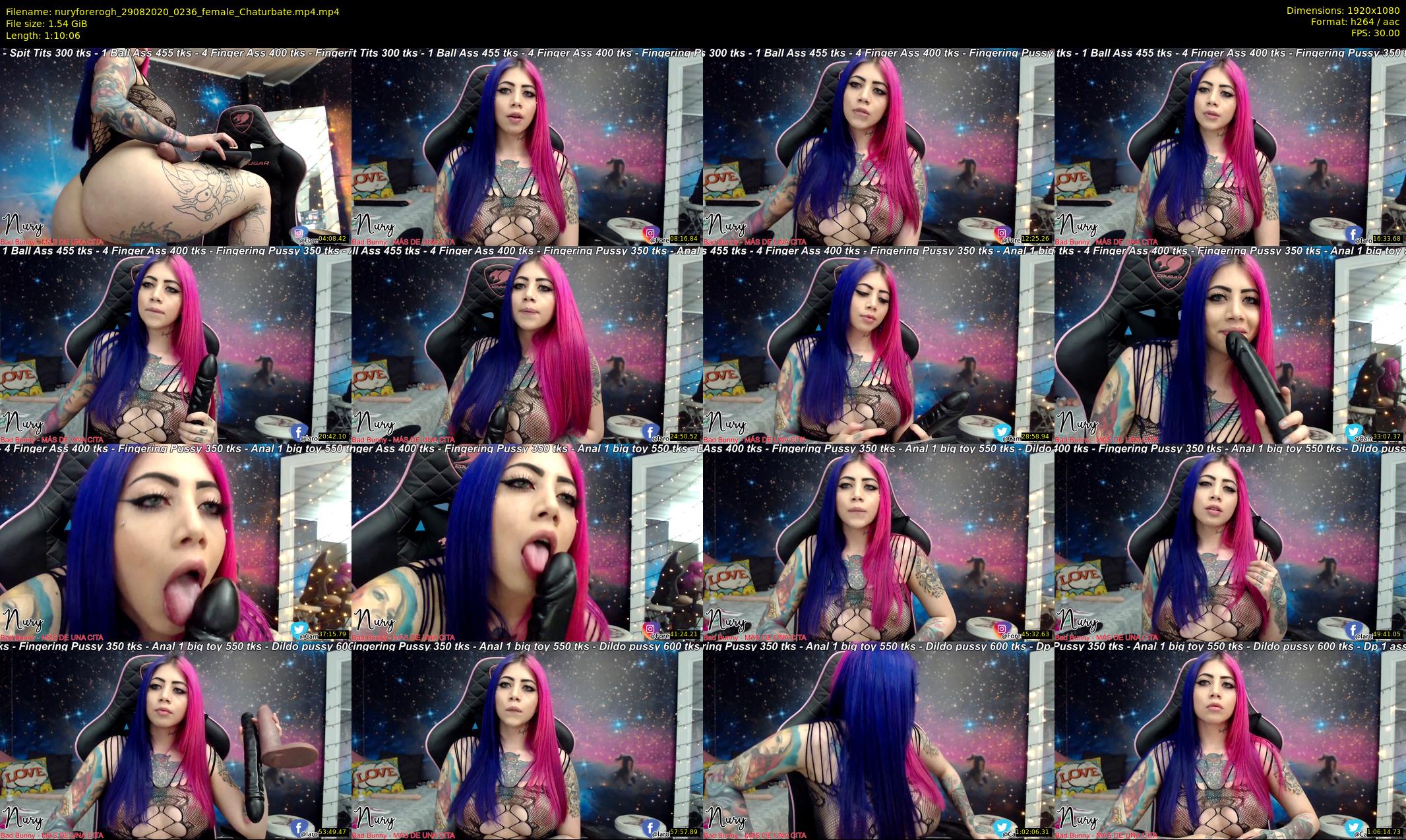 nuryforerogh — 71 minute Chaturbate female cam show recording, 1080p, Aug 29, 2020