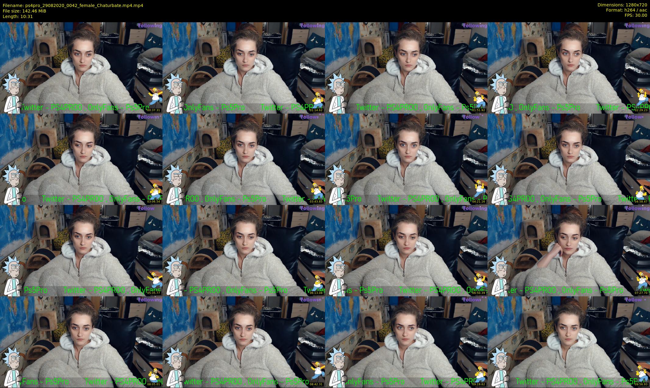 ps4pro — 11 minute Chaturbate female cam show recording, 720p, Aug 29, 2020
