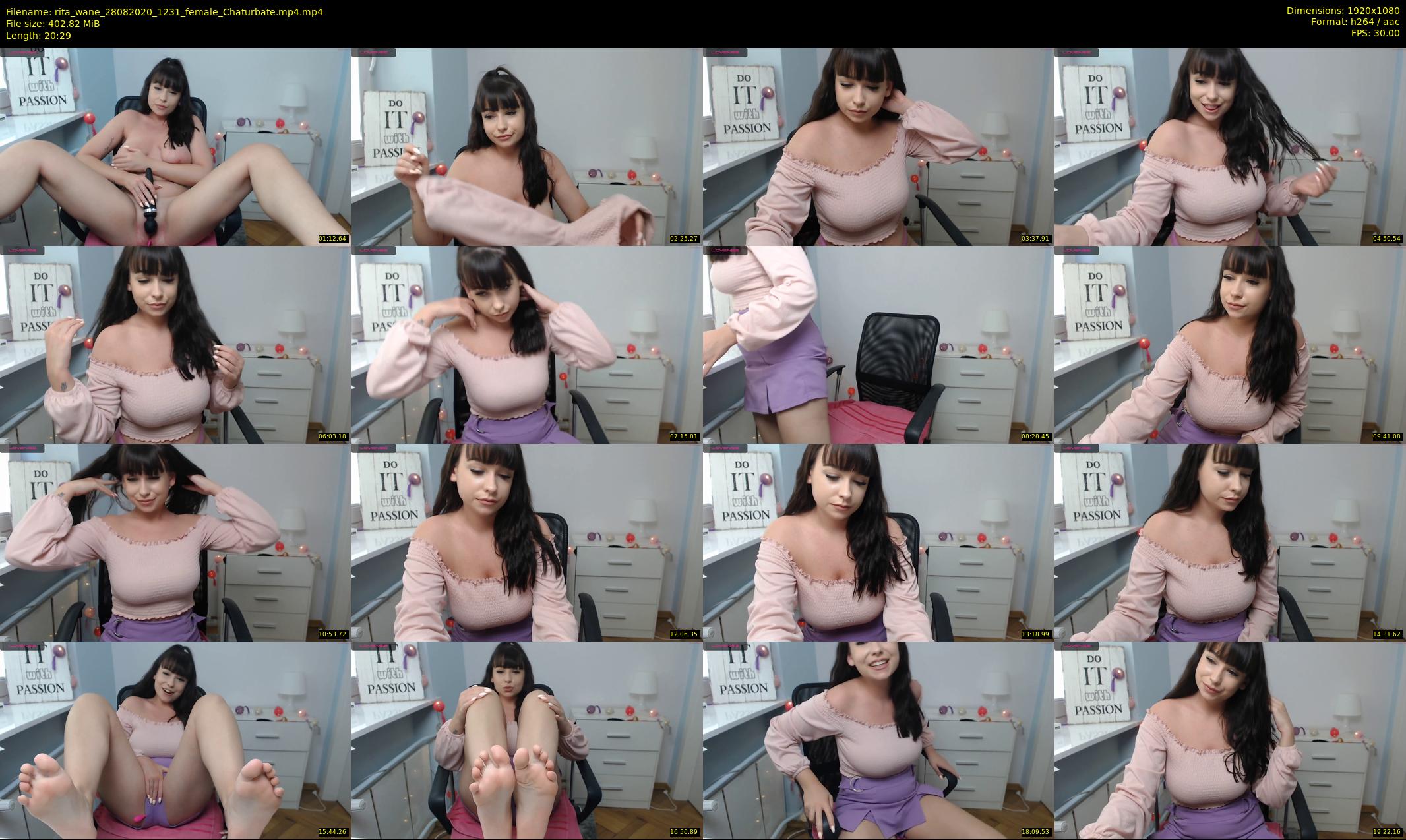 rita_wane — 21 minute Chaturbate female cam show recording, 1080p, Aug 28, 2020