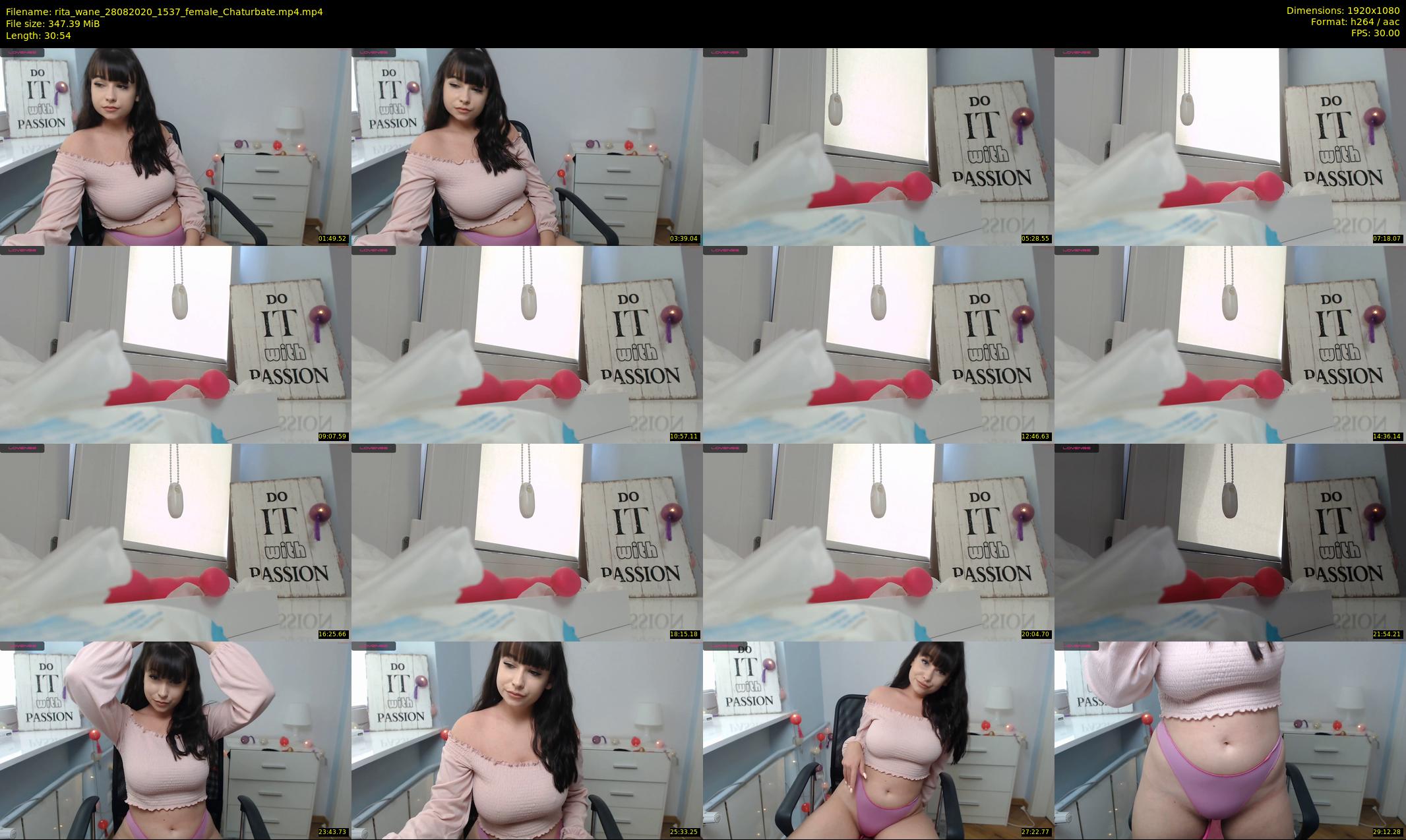 rita_wane — 31 minute Chaturbate female cam show recording, 1080p, Aug 28, 2020