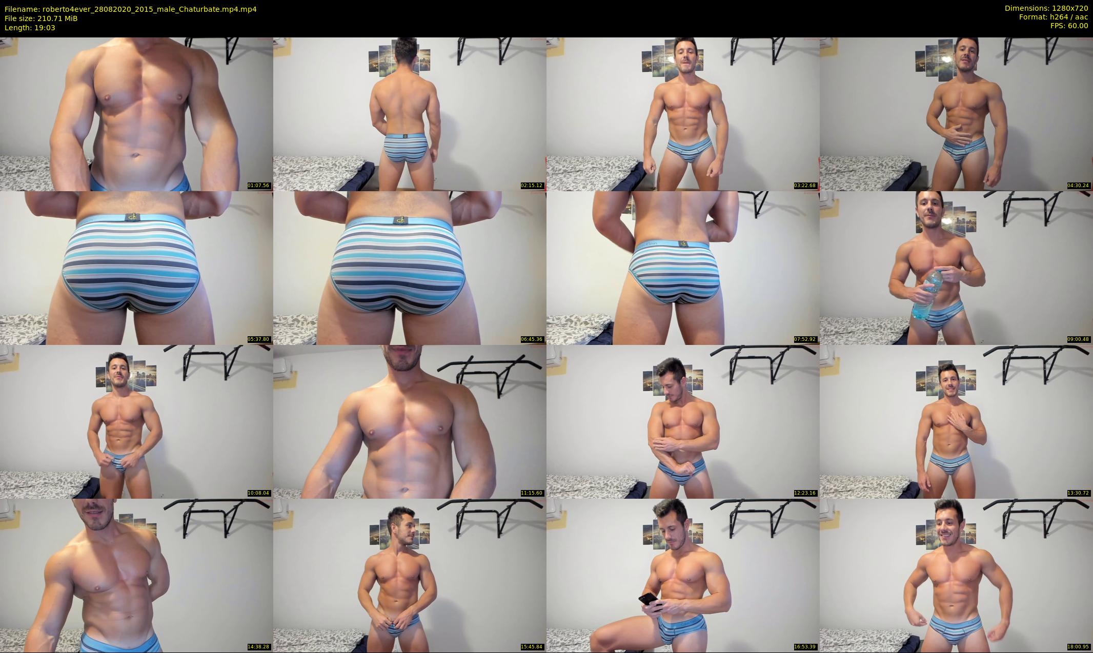 roberto4ever — 20 minute Chaturbate male cam show recording, 720p, Aug 28, 2020