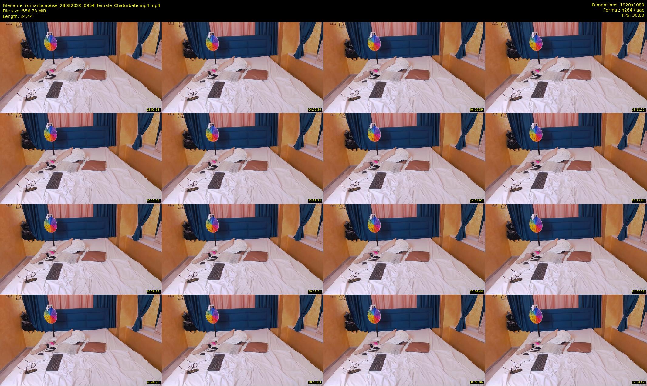 romanticabuse — 35 minute Chaturbate female cam show recording, 1080p, Aug 28, 2020