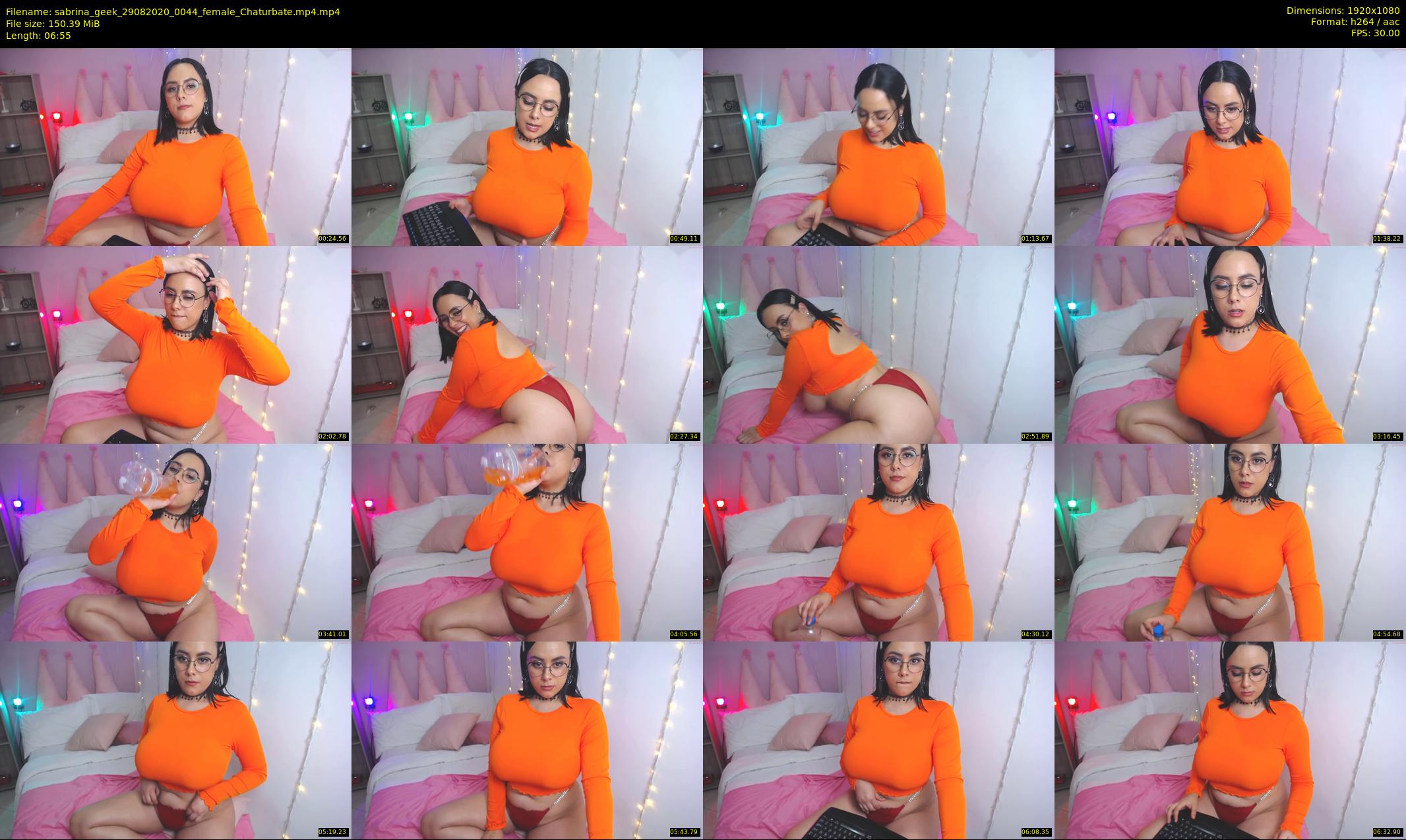 sabrina_geek — 7 minute Chaturbate female cam show recording, 1080p, Aug 29, 2020