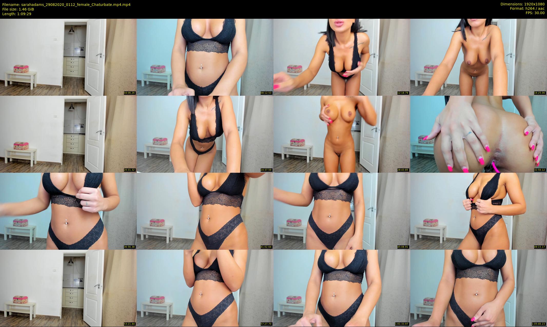 sarahadams — 70 minute Chaturbate female cam show recording, 1080p, Aug 29, 2020