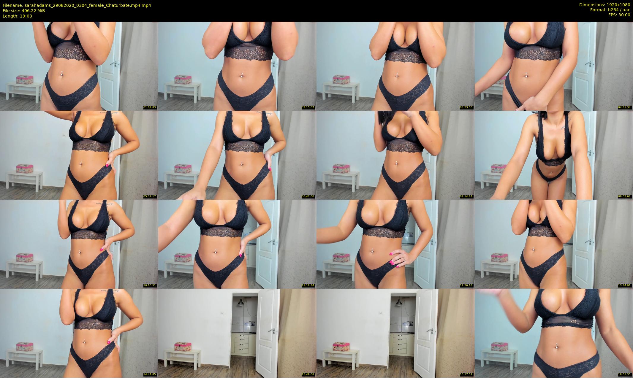 sarahadams — 20 minute Chaturbate female cam show recording, 1080p, Aug 29, 2020