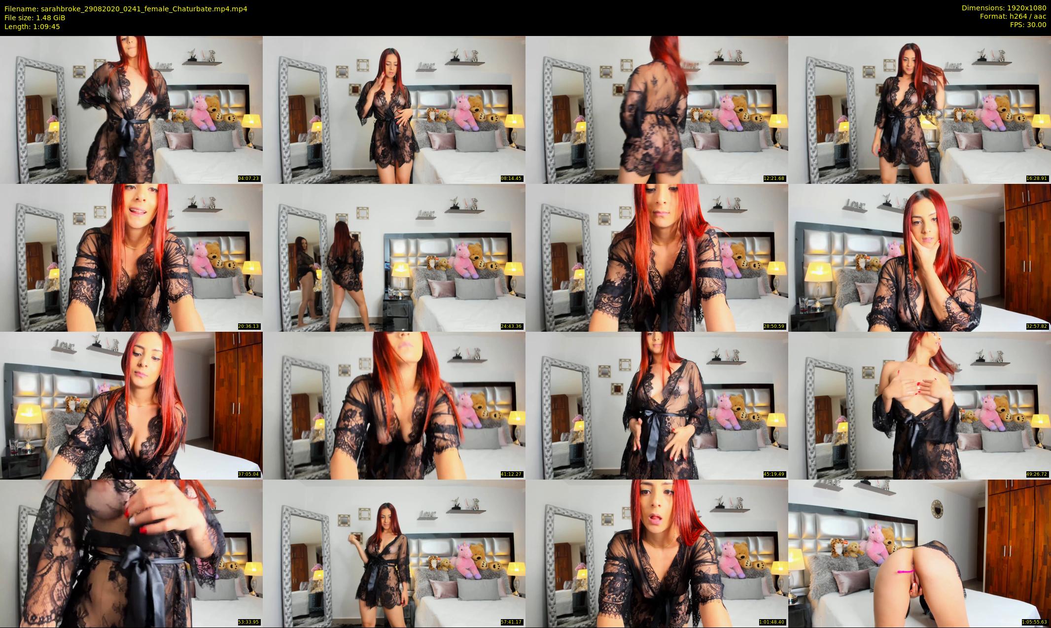 sarahbroke — 70 minute Chaturbate female cam show recording, 1080p, Aug 29, 2020