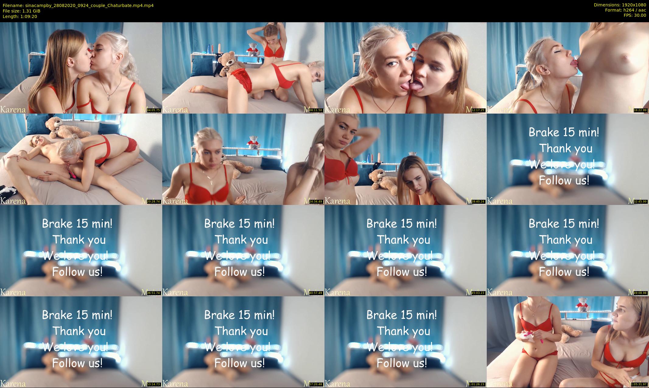 sinacampby — 70 minute Chaturbate couple cam show recording, 1080p, Aug 28, 2020