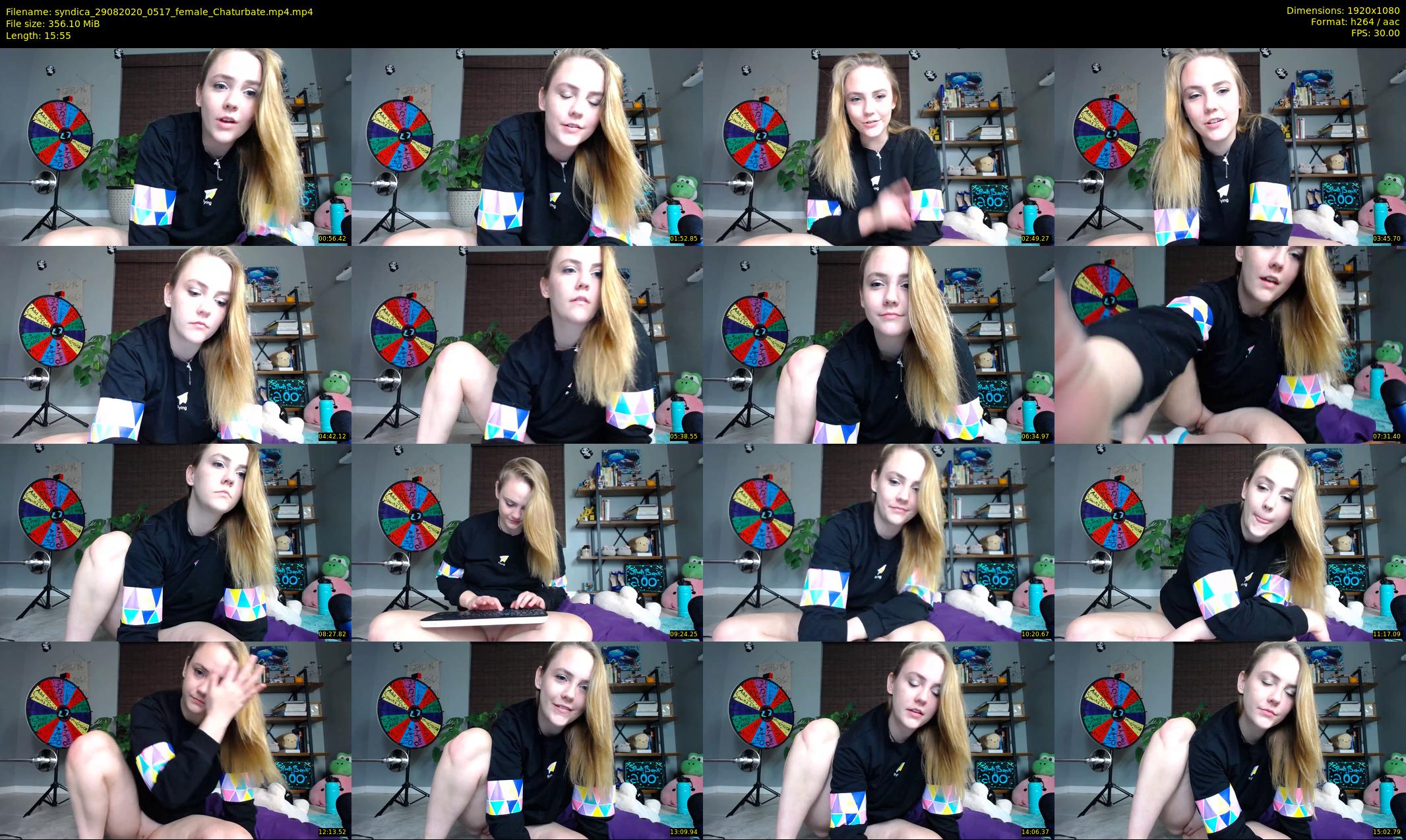 syndica — 16 minute Chaturbate female cam show recording, 1080p, Aug 29, 2020