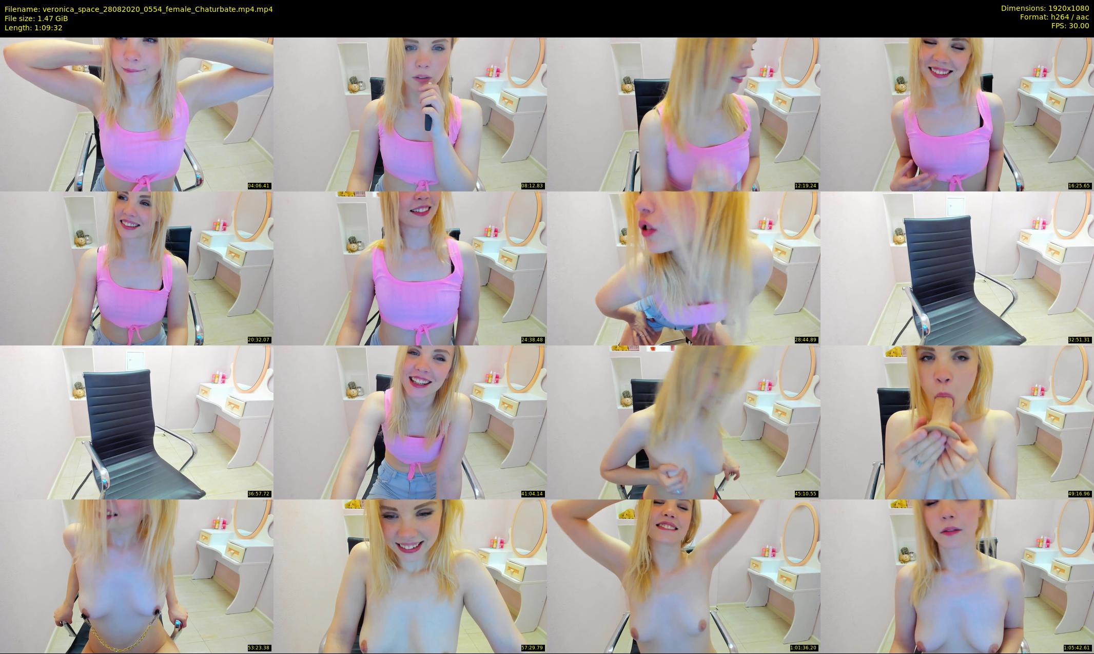 veronica_space — 70 minute Chaturbate female cam show recording, 1080p, Aug 28, 2020
