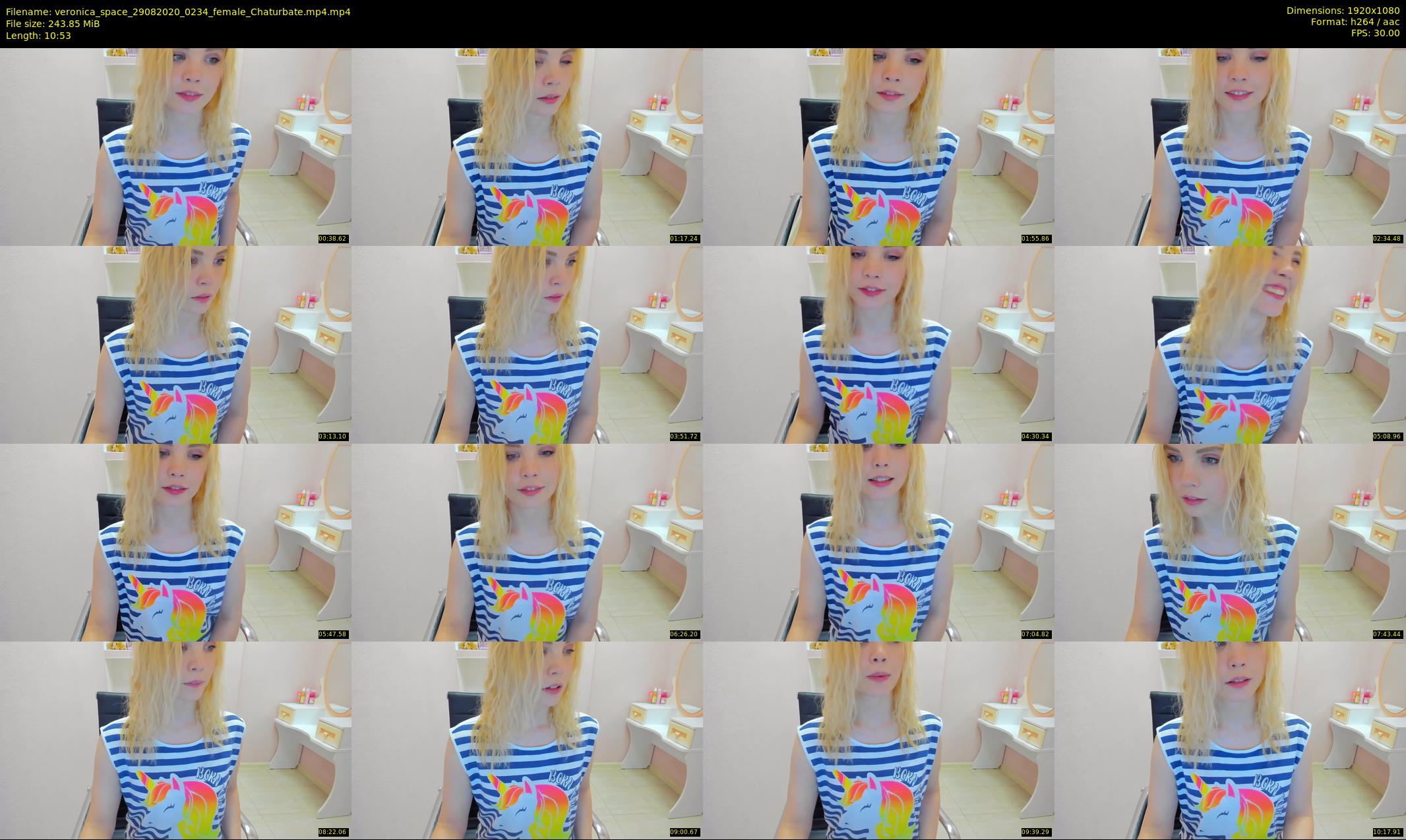 veronica_space — 11 minute Chaturbate female cam show recording, 1080p, Aug 29, 2020