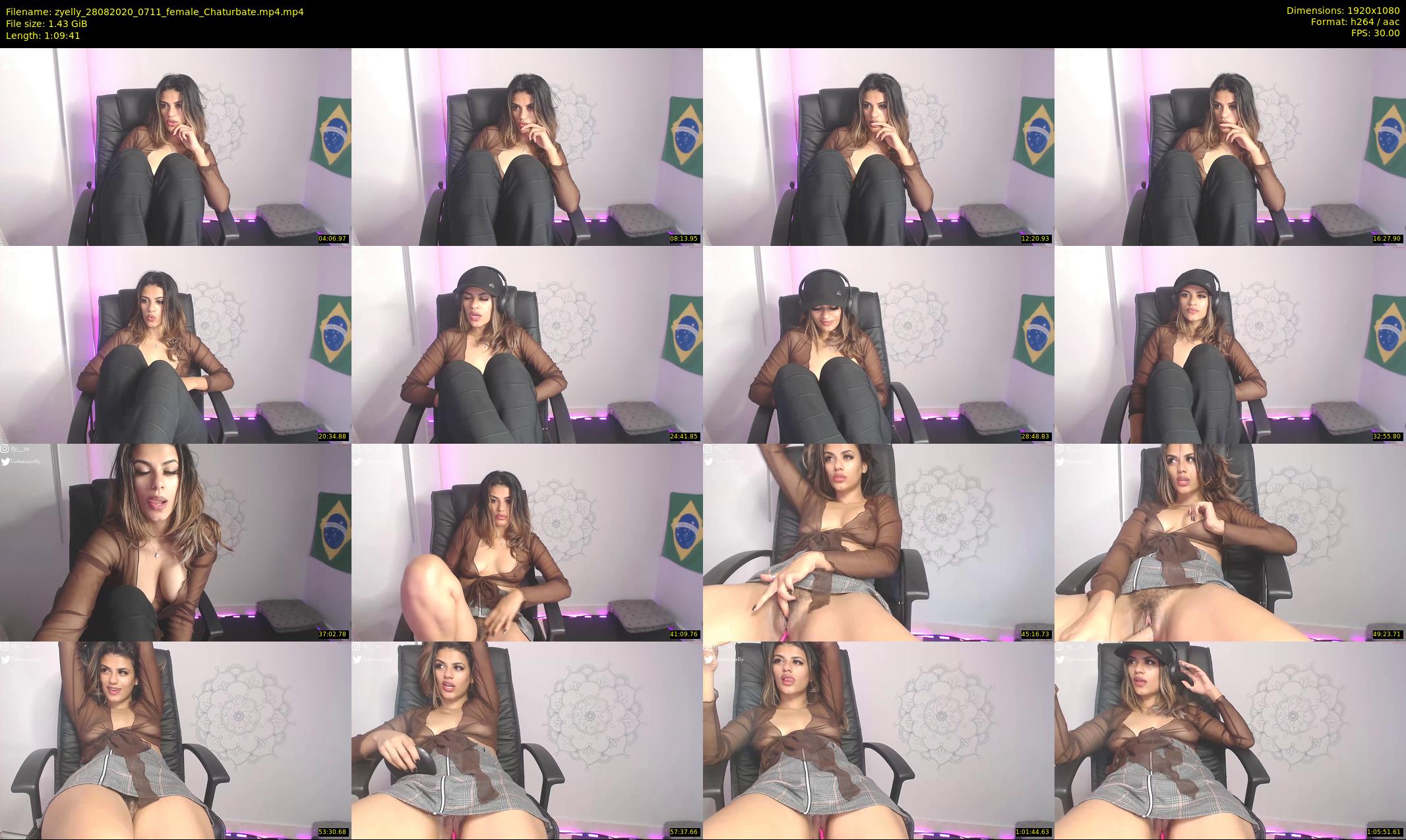 zyelly — 70 minute Chaturbate female cam show recording, 1080p, Aug 28, 2020