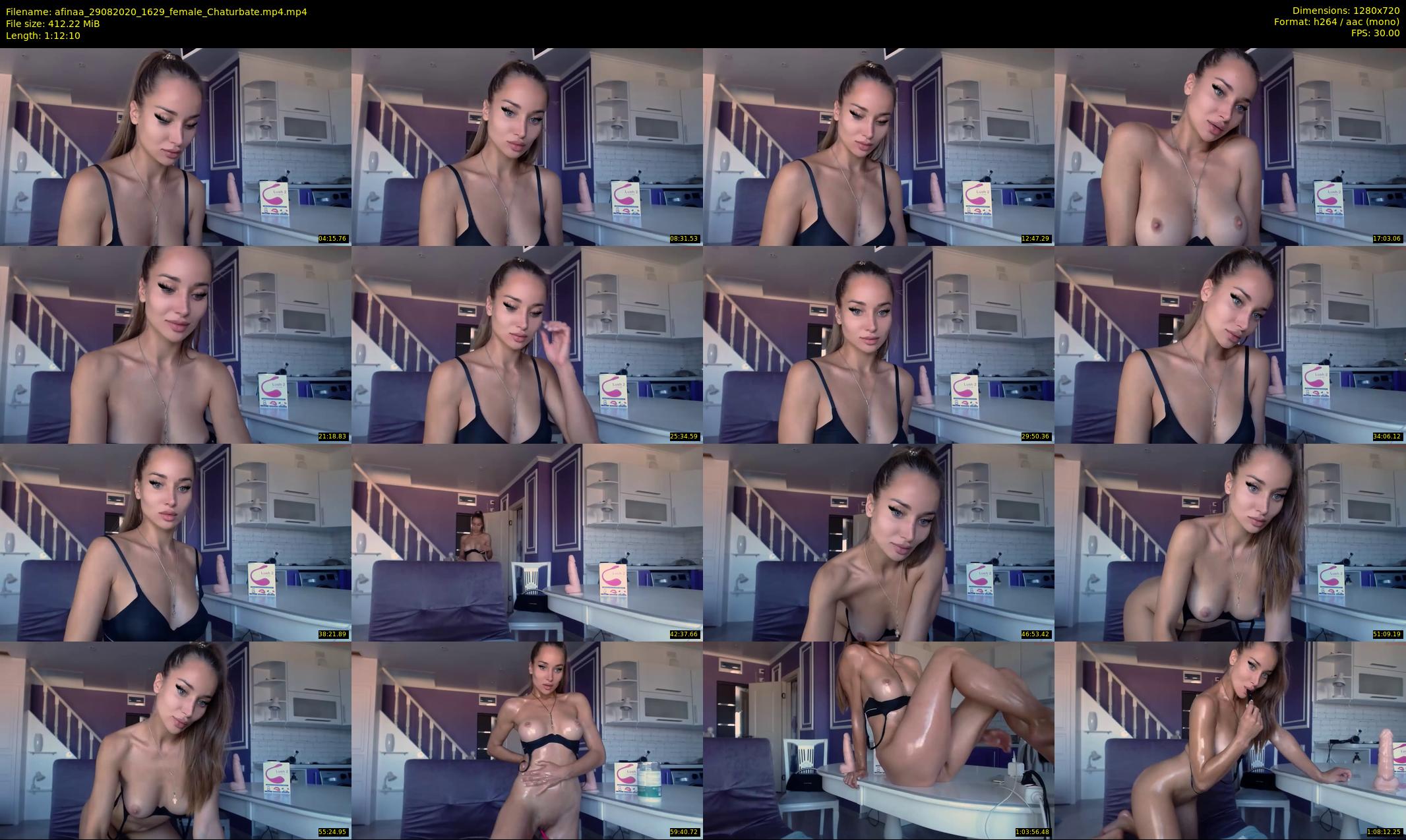 afinaa — 73 minute Chaturbate female cam show recording, 720p, Aug 29, 2020