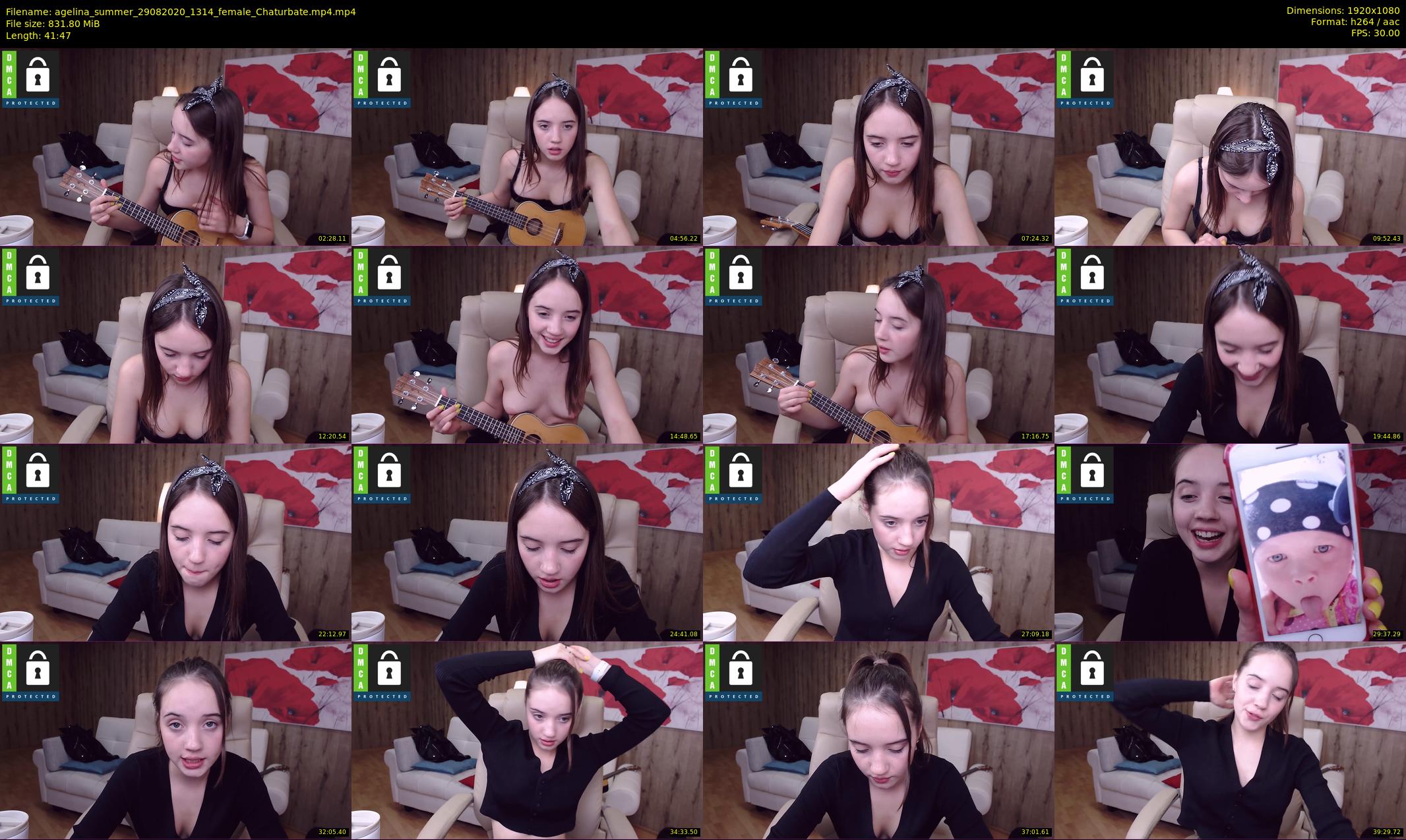agelina_summer — 42 minute Chaturbate female cam show recording, 1080p, Aug 29, 2020