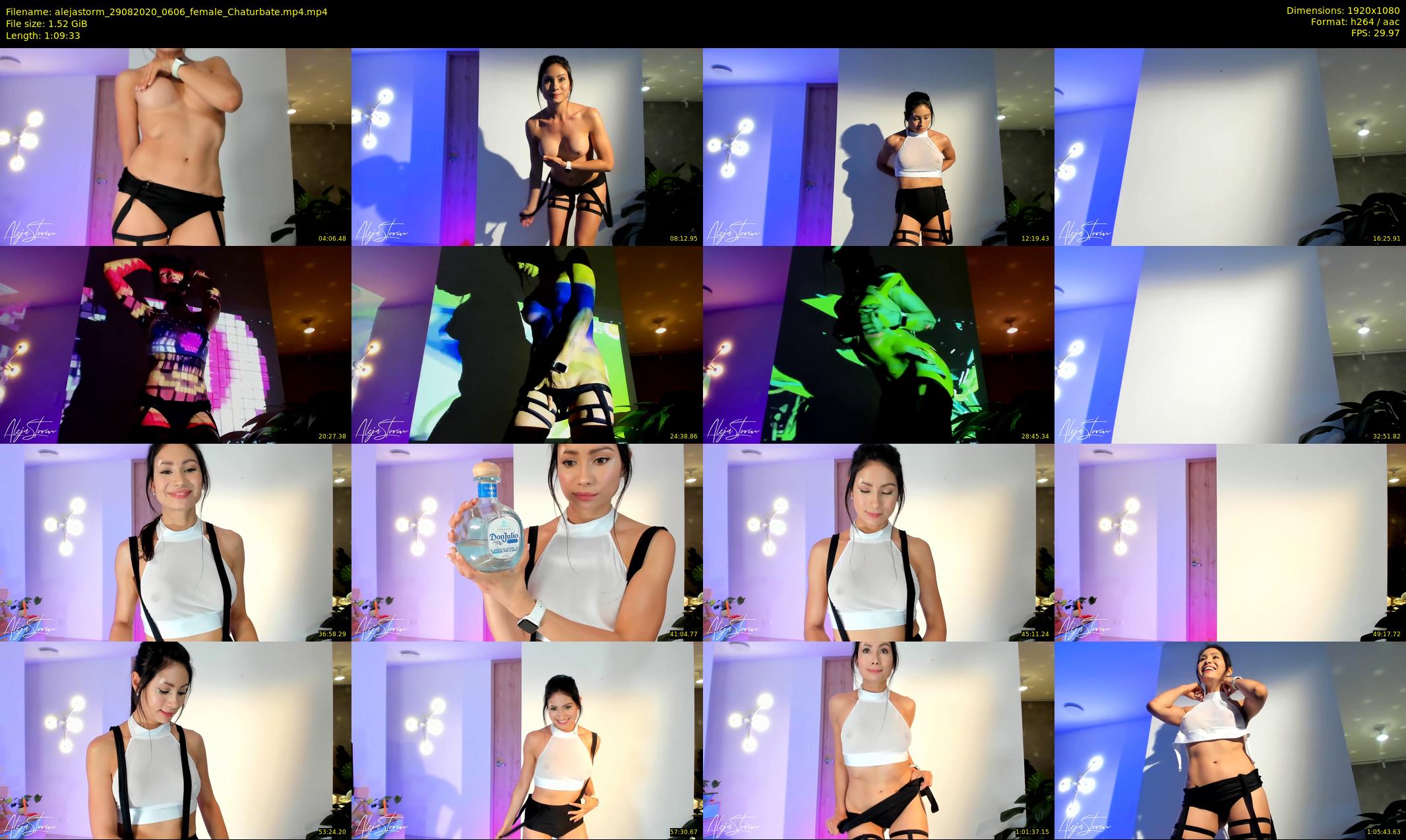 alejastorm — 70 minute Chaturbate female cam show recording, 1080p, Aug 29, 2020