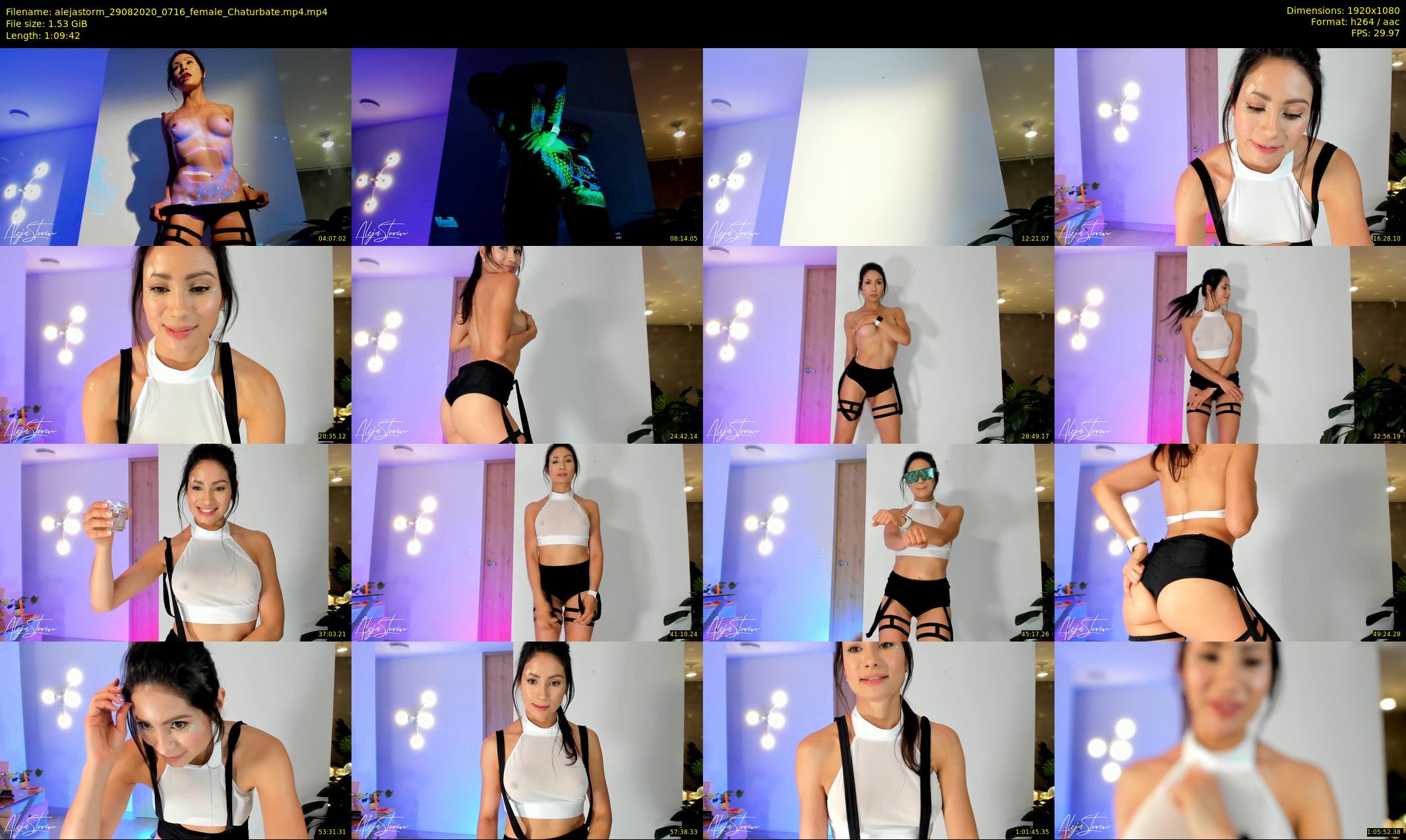 alejastorm — 70 minute Chaturbate female cam show recording, 1080p, Aug 29, 2020