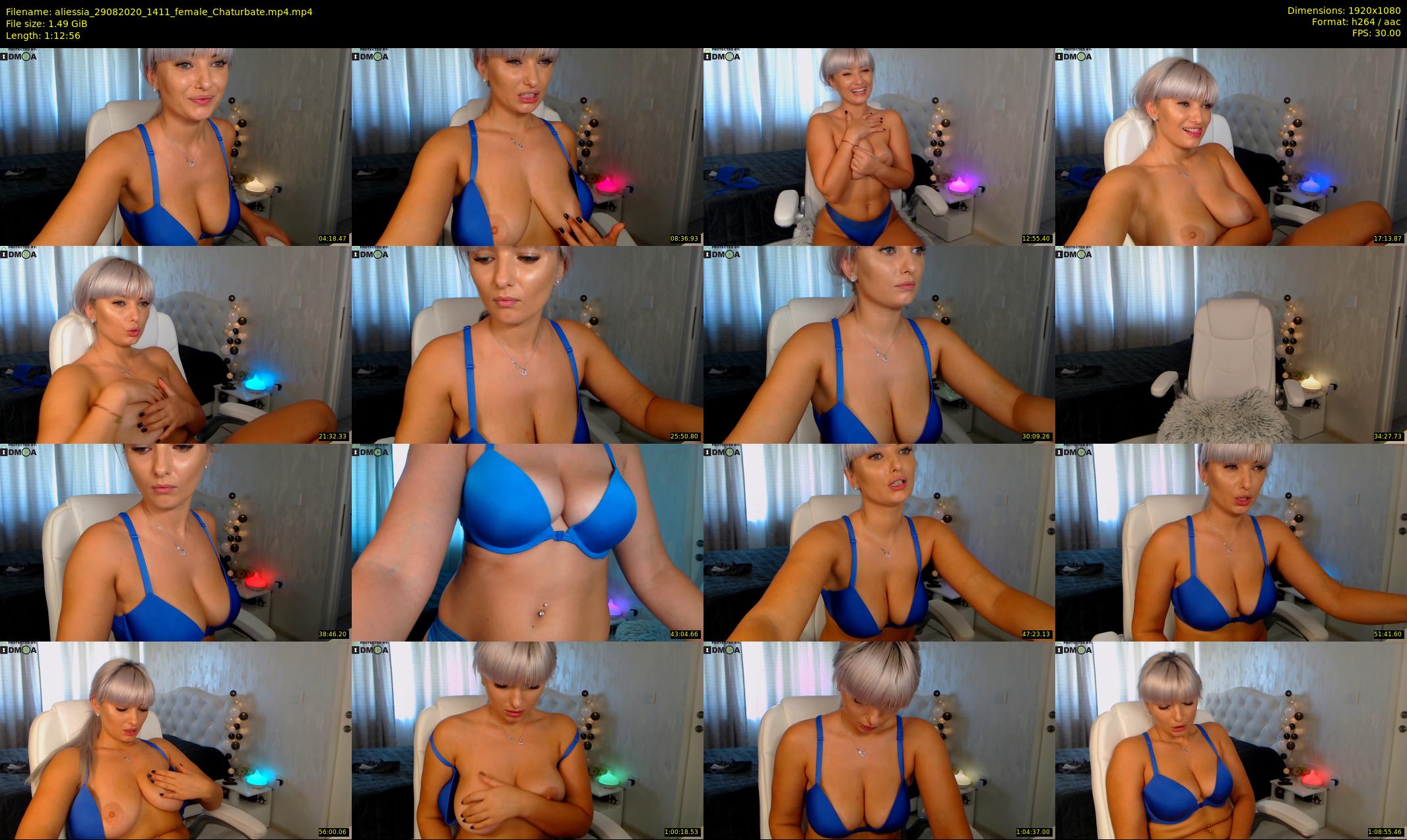 aliessia — 73 minute Chaturbate female cam show recording, 1080p, Aug 29, 2020
