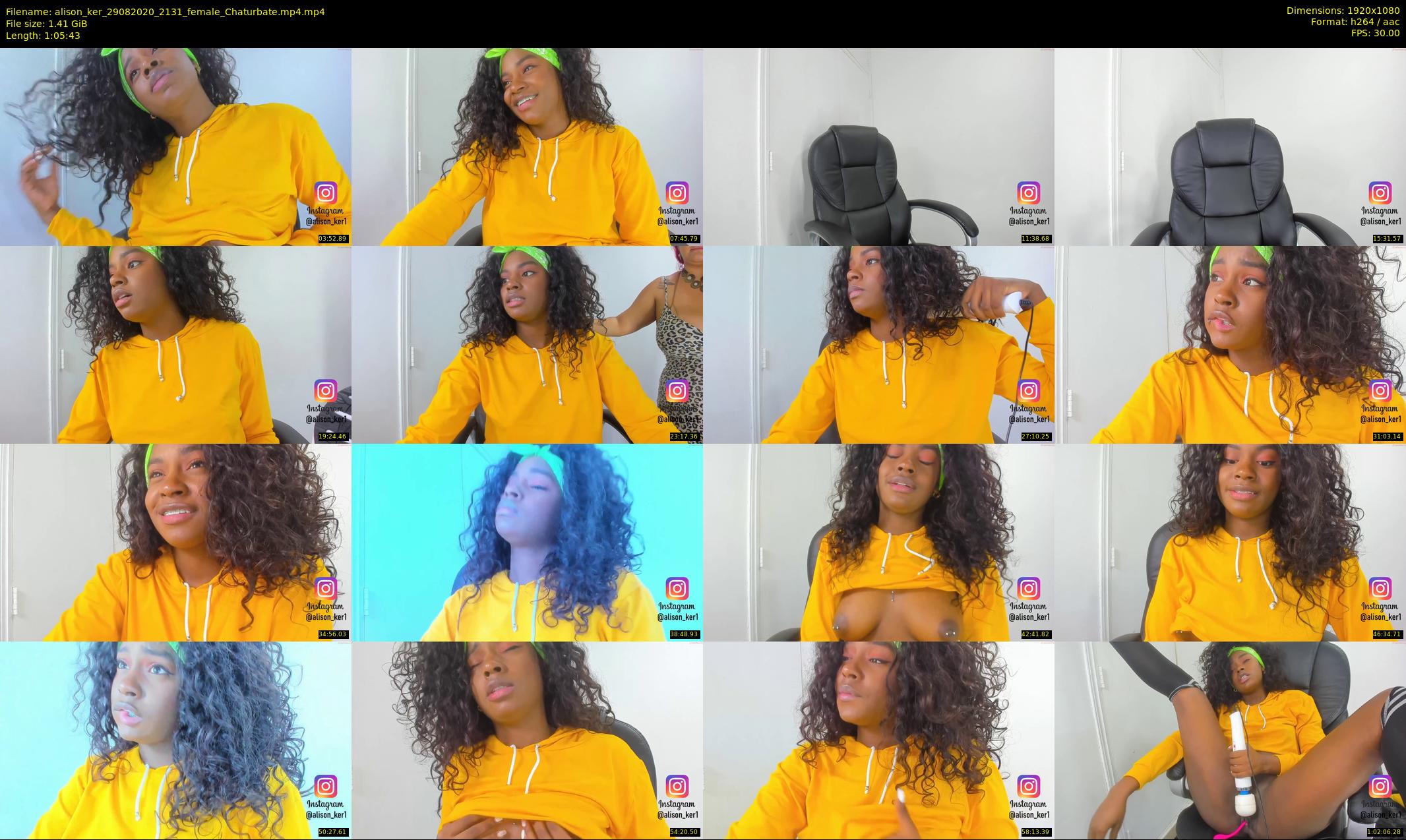 alison_ker — 66 minute Chaturbate female cam show recording, 1080p, Aug 29, 2020