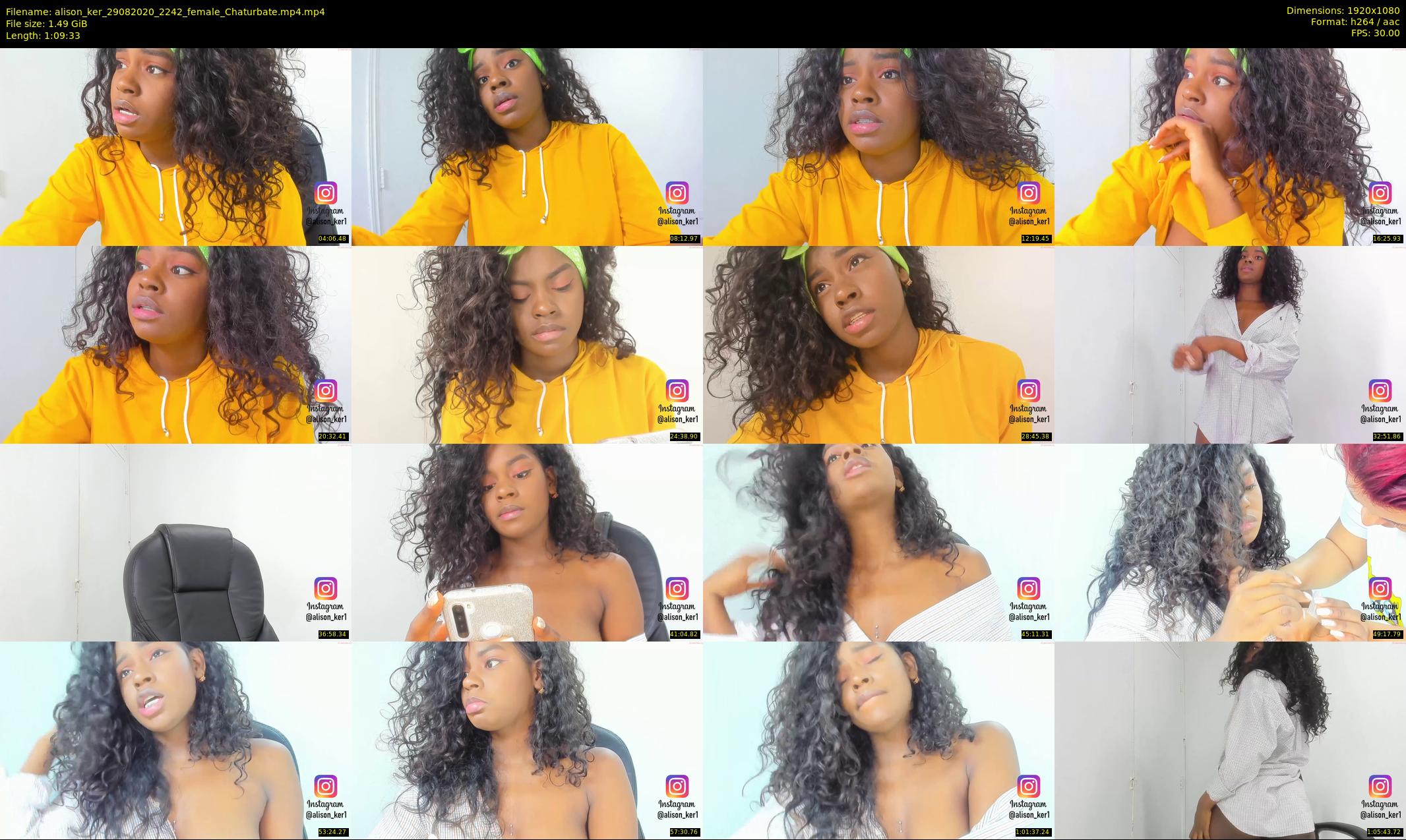 alison_ker — 70 minute Chaturbate female cam show recording, 1080p, Aug 29, 2020