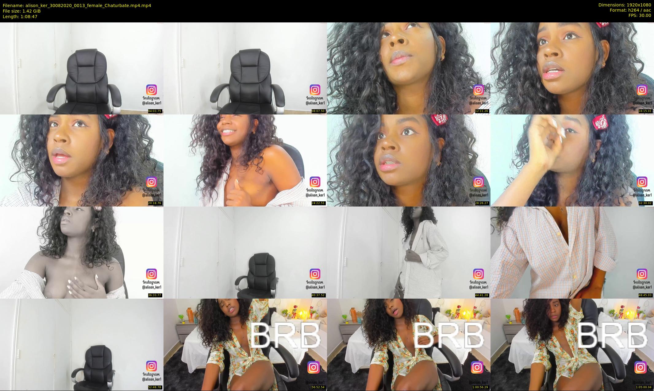 alison_ker — 69 minute Chaturbate female cam show recording, 1080p, Aug 30, 2020