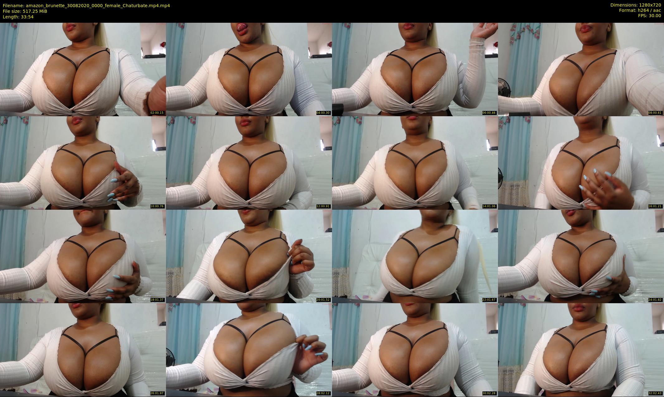 amazon_brunette — 34 minute Chaturbate female cam show recording, 720p, Aug 30, 2020