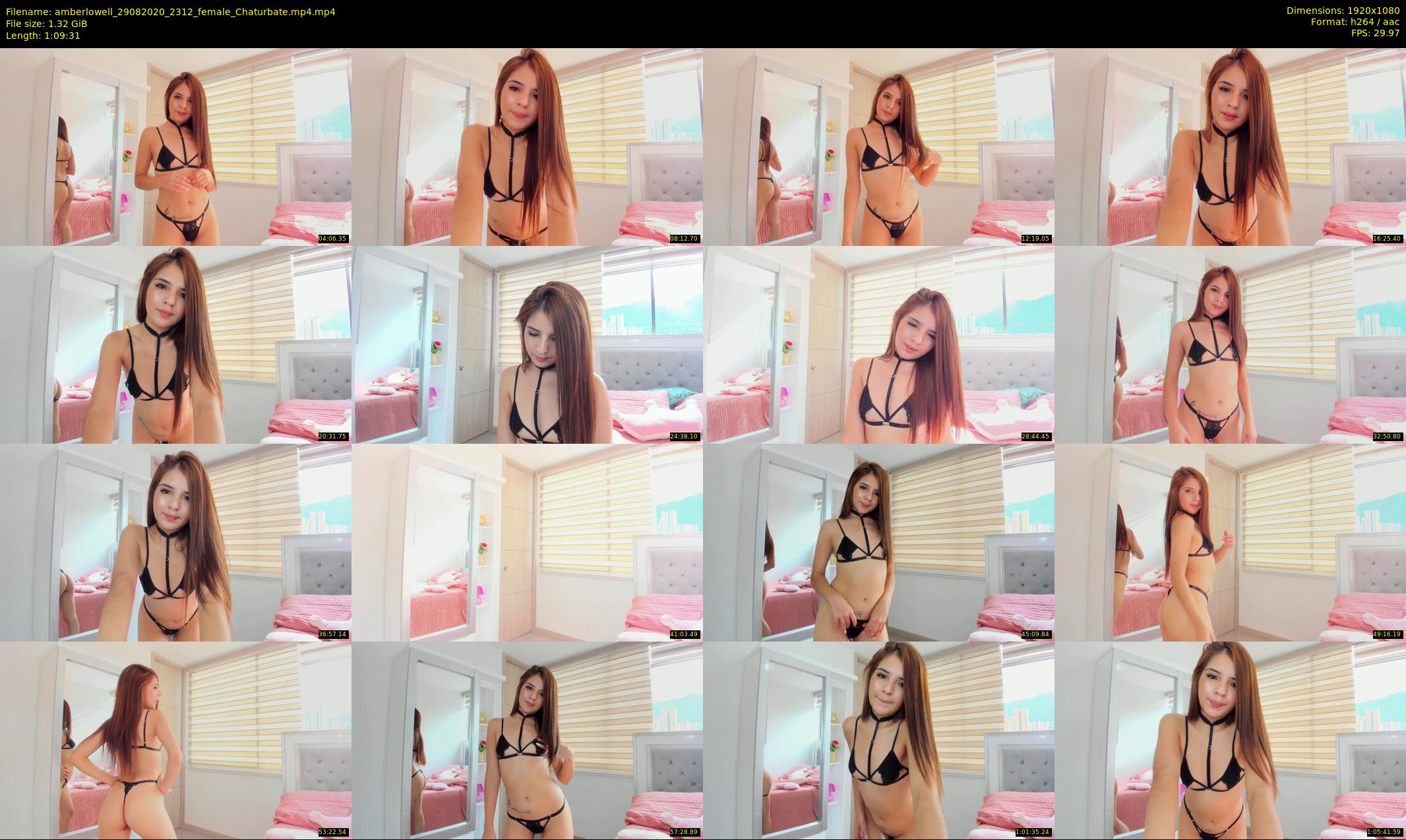 amberlowell — 70 minute Chaturbate female cam show recording, 1080p, Aug 29, 2020