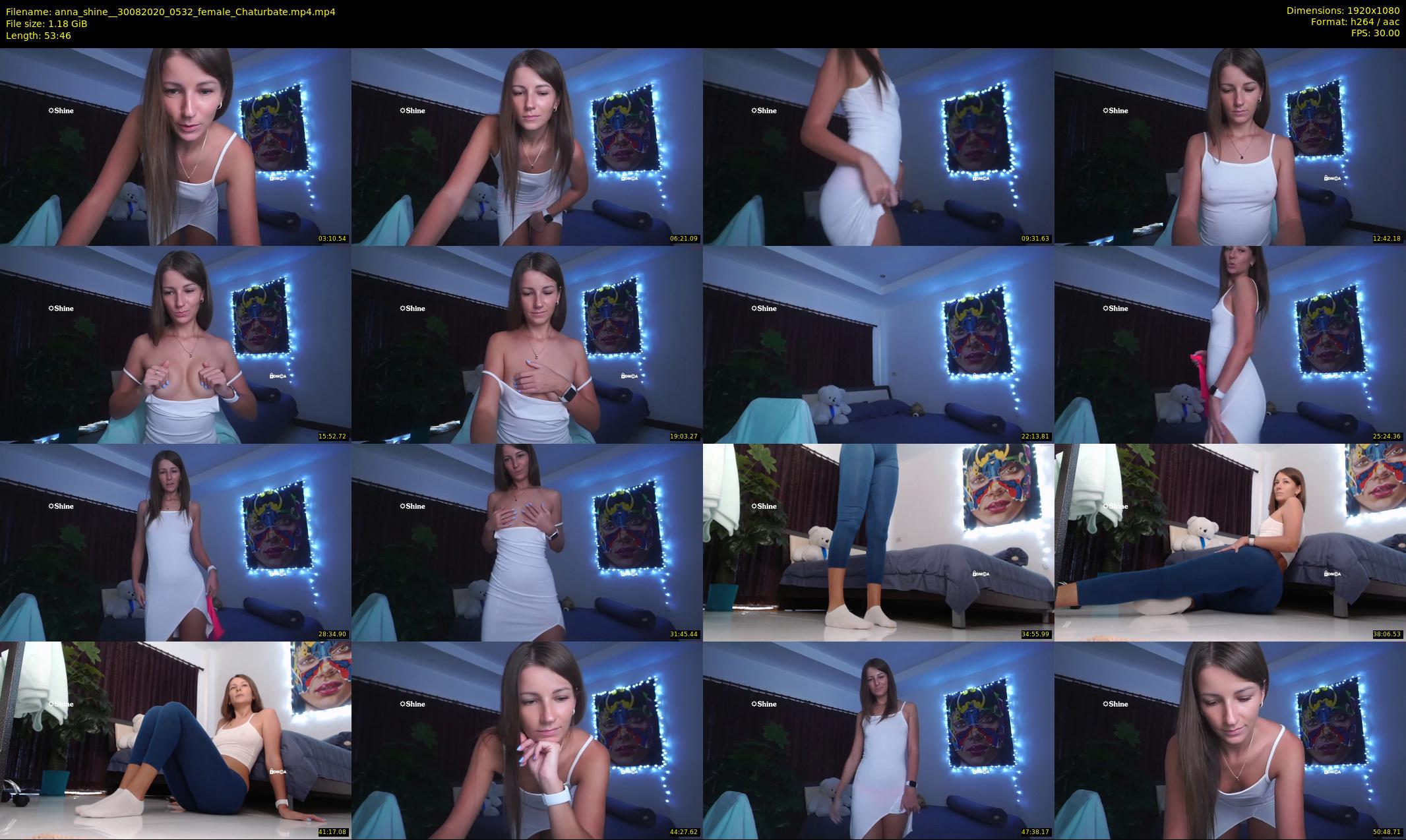 anna_shine_ — 54 minute Chaturbate female cam show recording, 1080p, Aug 30, 2020