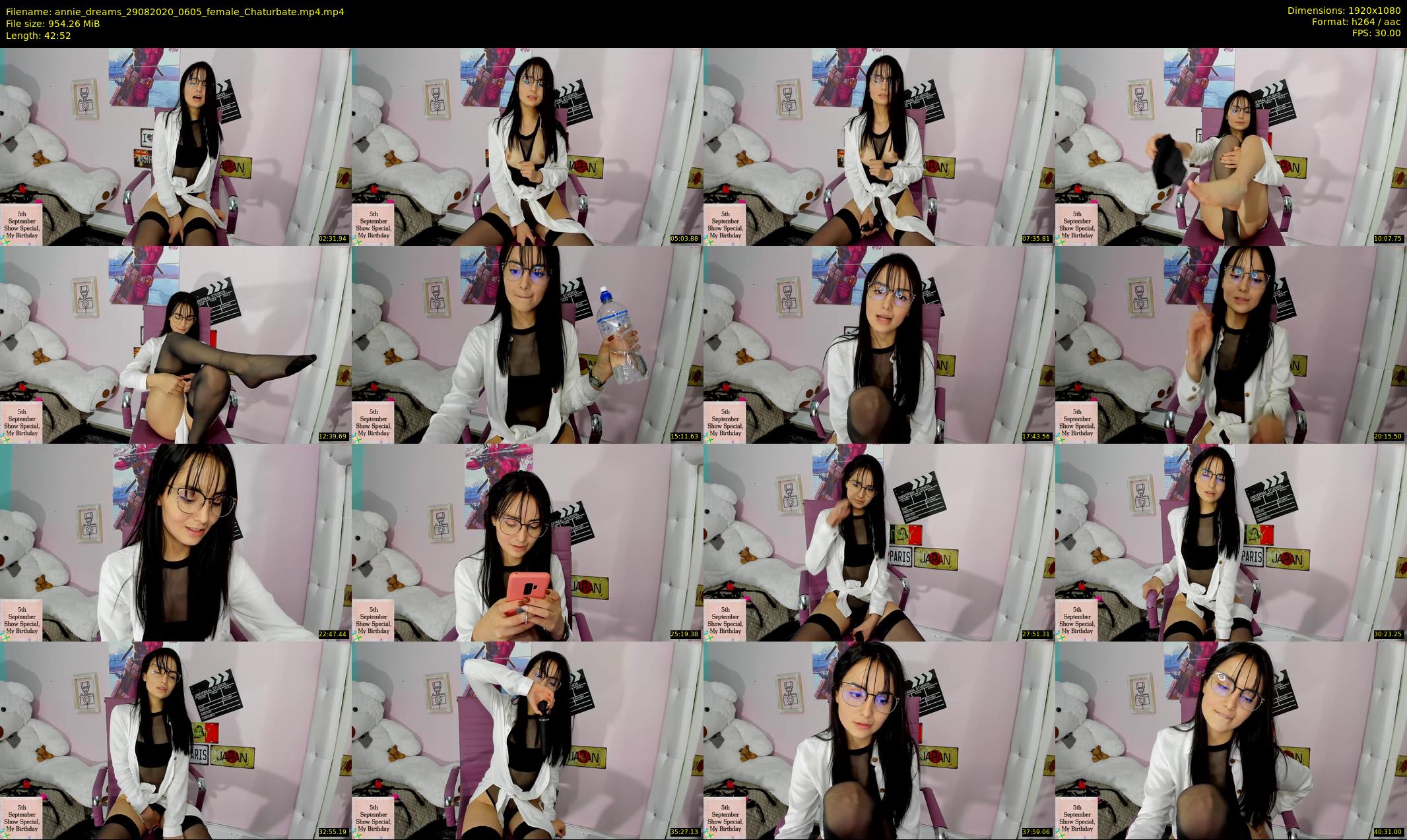 annie_dreams — 43 minute Chaturbate female cam show recording, 1080p, Aug 29, 2020