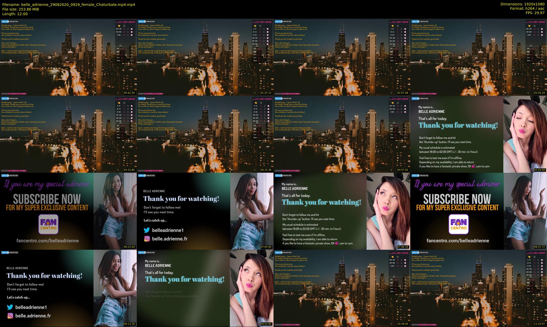 belle_adrienne — 12 minute Chaturbate couple cam show recording, 1080p, Aug 29, 2020