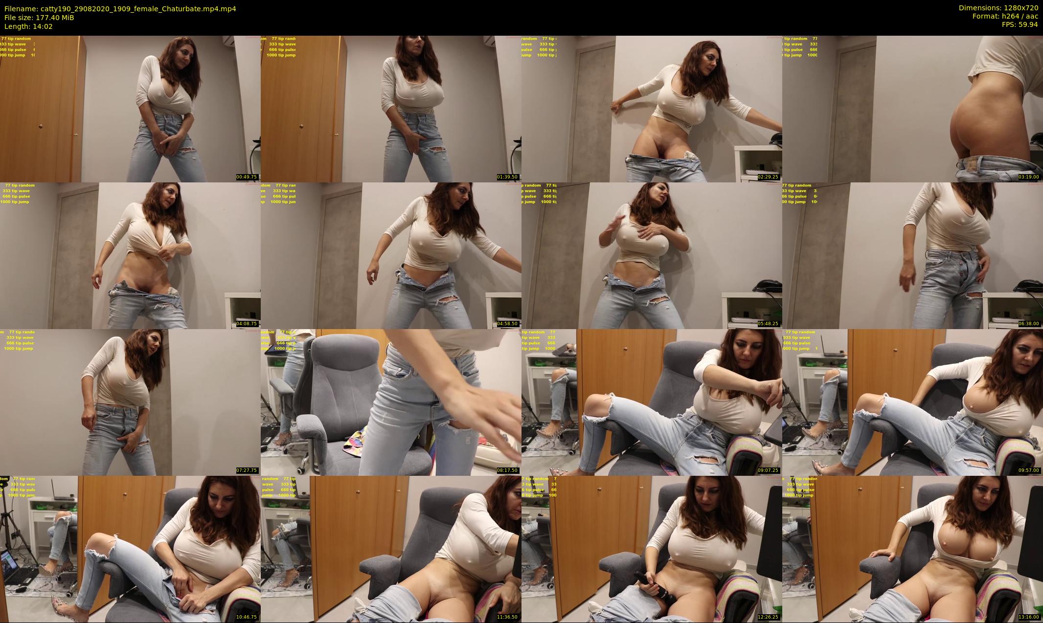 catty190 — 15 minute Chaturbate female cam show recording, 720p, Aug 29, 2020