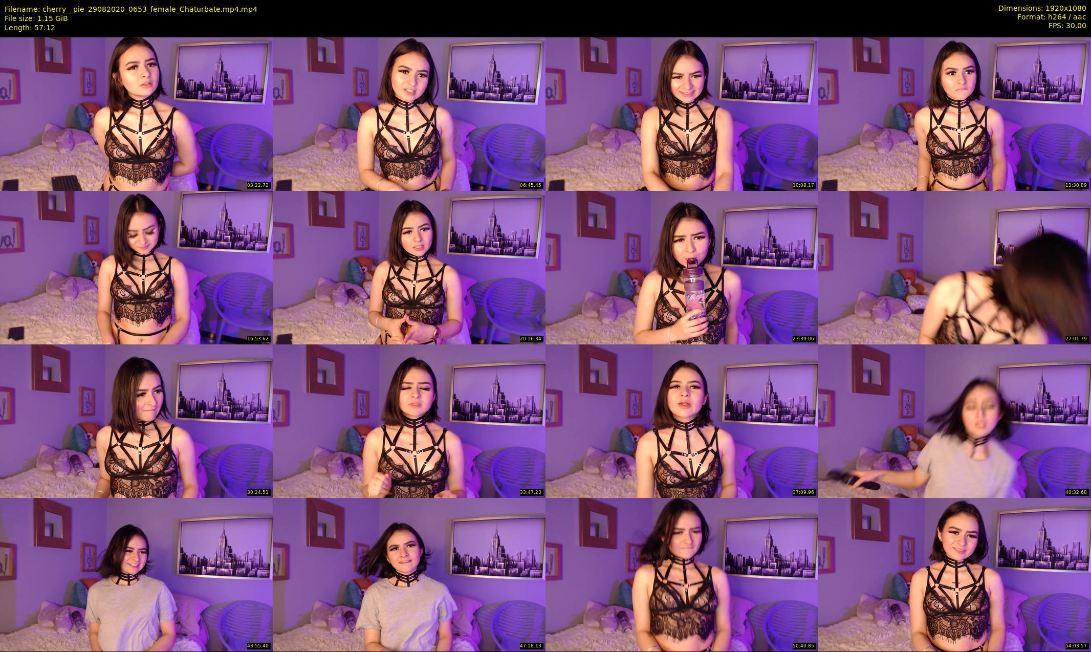 cherry__pie — 58 minute Chaturbate female cam show recording, 1080p, Aug 29, 2020