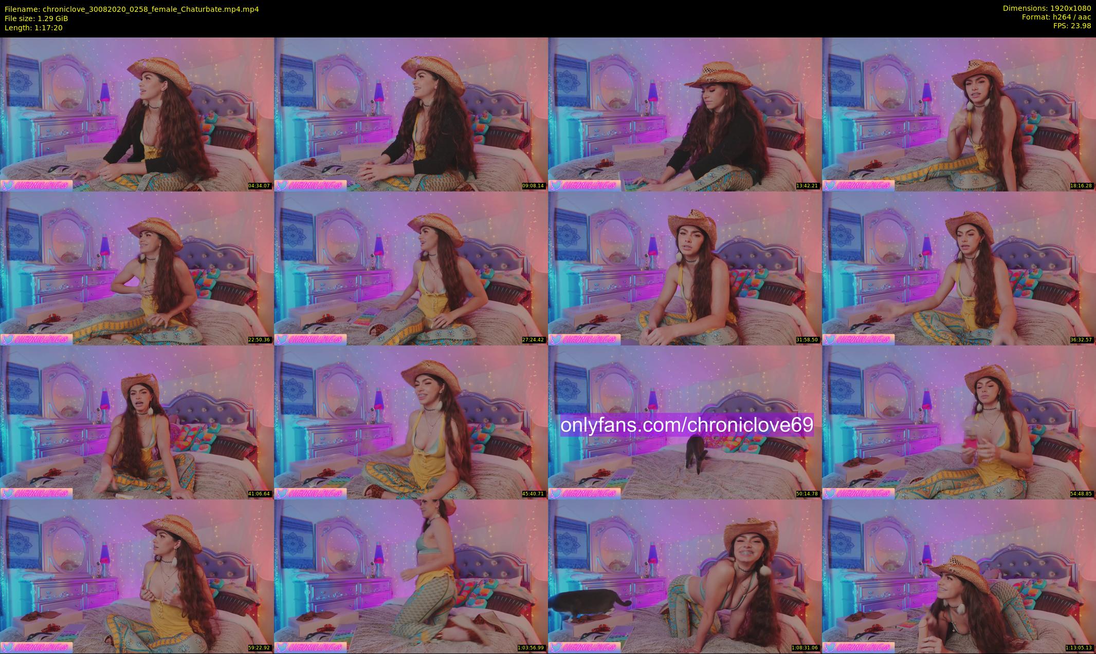 chroniclove — 78 minute Chaturbate female cam show recording, 1080p, Aug 30, 2020