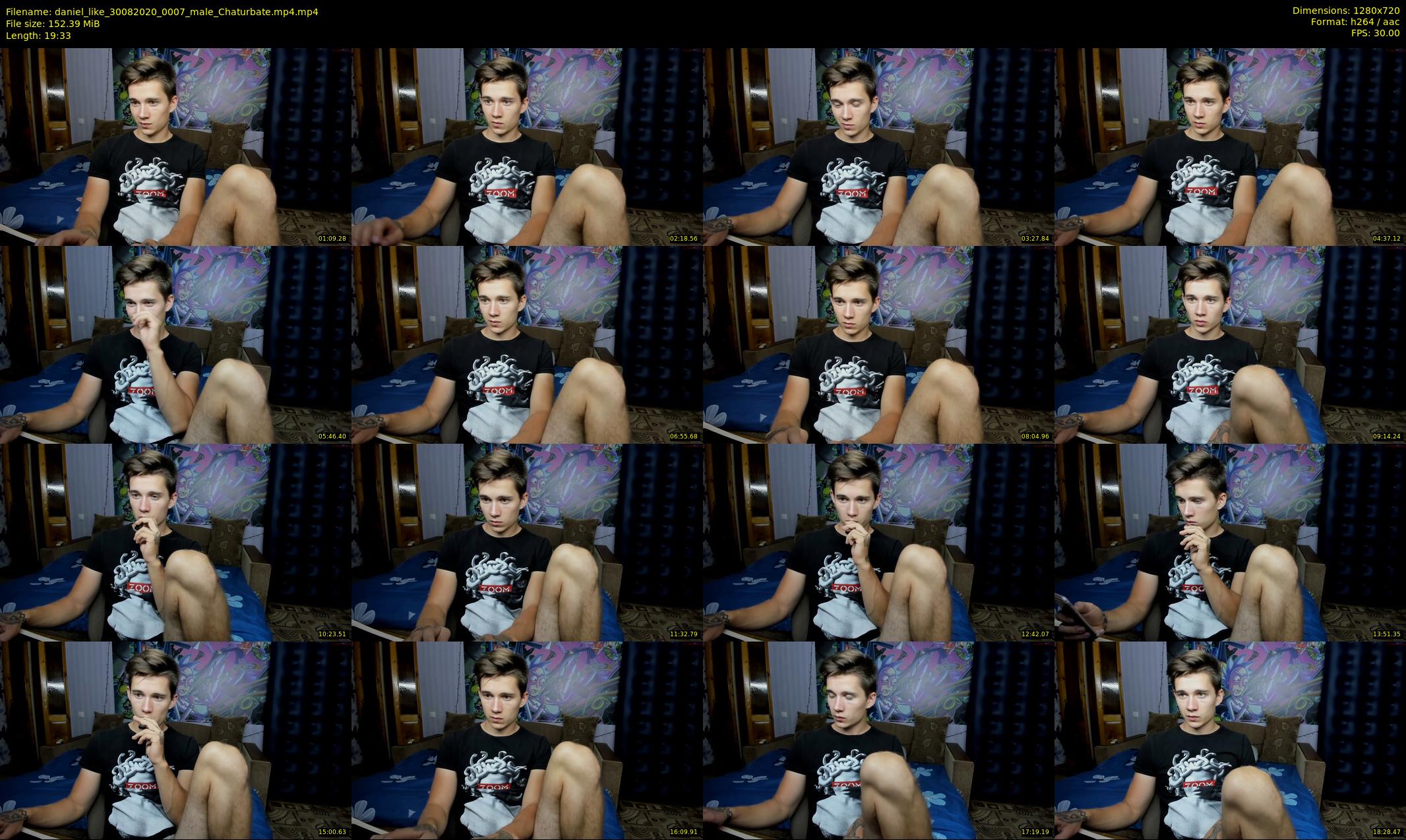daniel_like — 20 minute Chaturbate male cam show recording, 720p, Aug 30, 2020