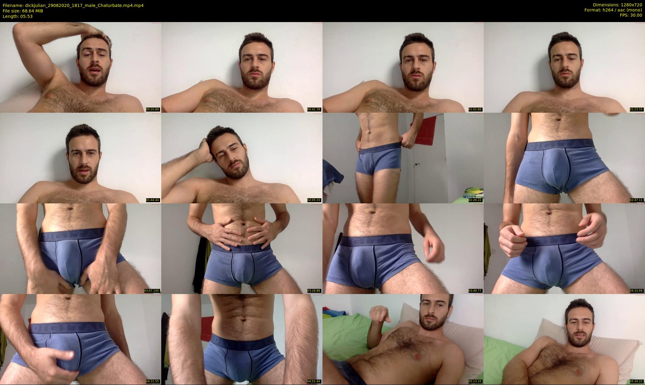 dickjulian — 6 minute Chaturbate male cam show recording, 720p, Aug 29, 2020