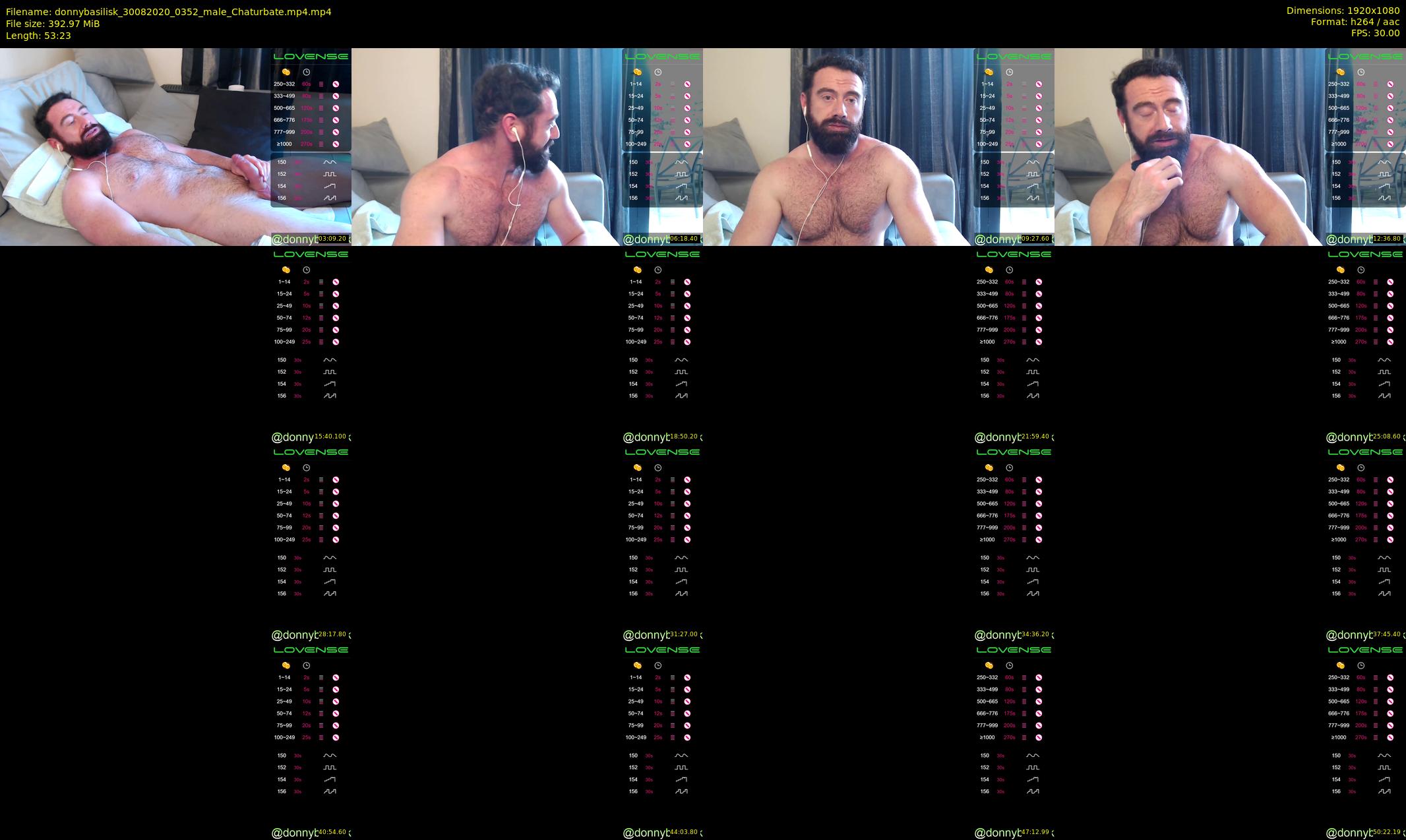 donnybasilisk — 54 minute Chaturbate male cam show recording, 1080p, Aug 30, 2020